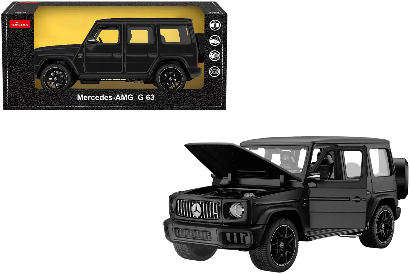 RASTAR Die-cast 1:24 Mercedes AMG G 63 Musta - 2