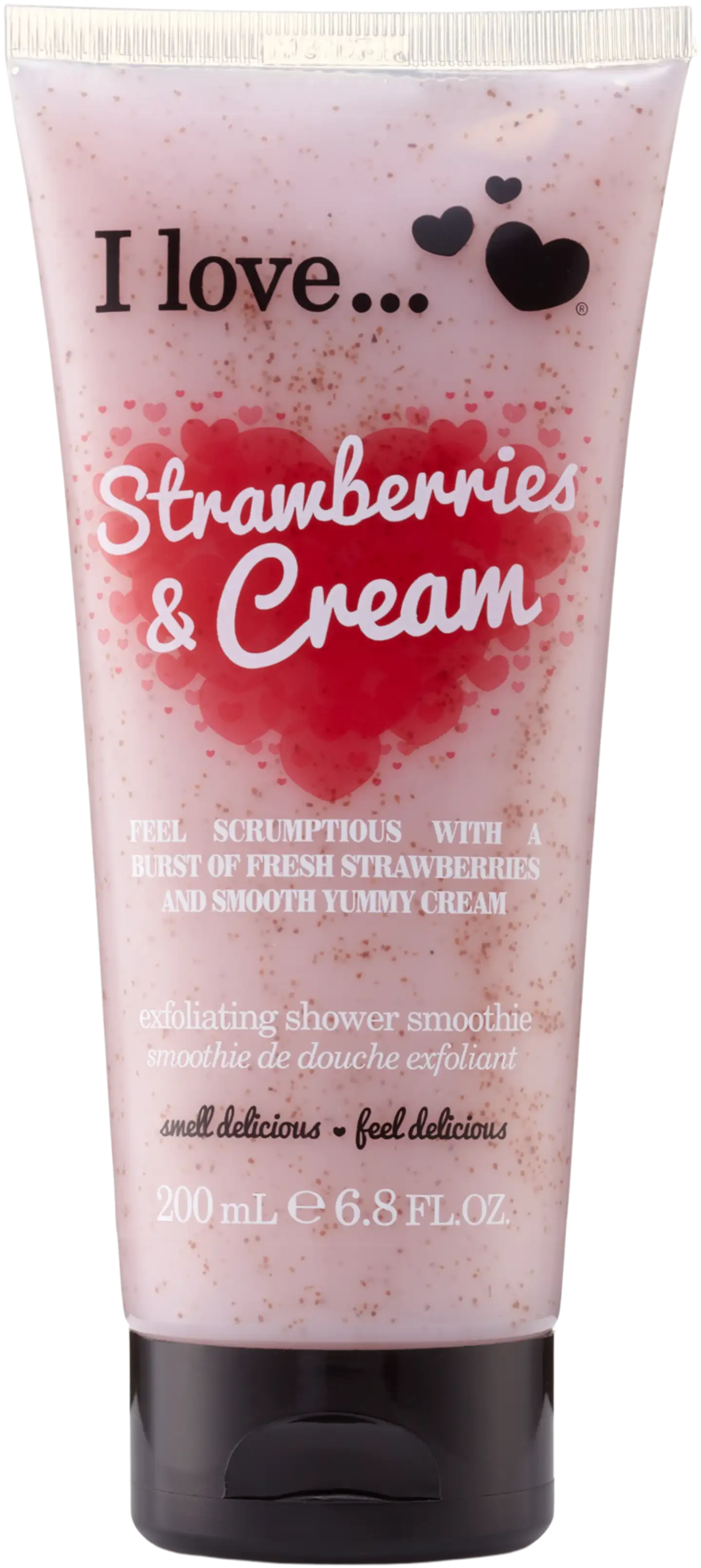 I Love… vartalokuorintavoide 200ml Strawberry & Cream