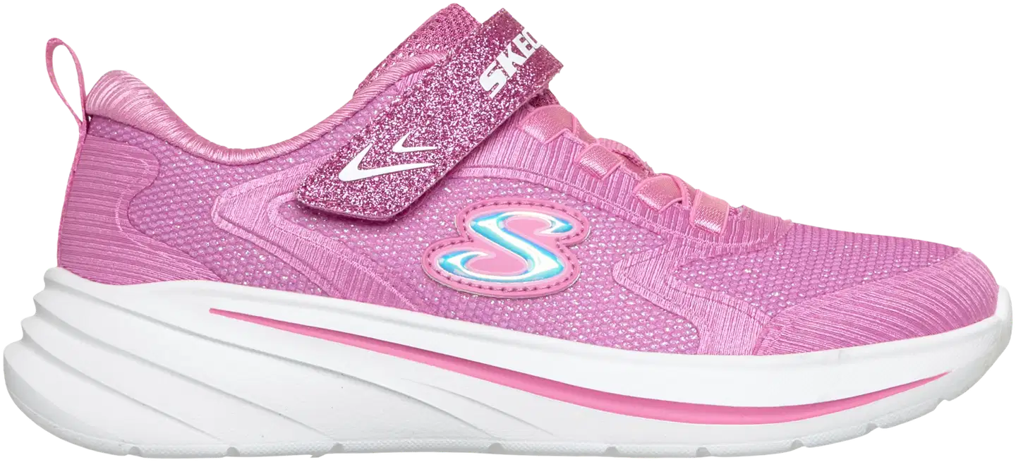 Skechers lasten kimaltava lenkkari tarranauhalla ja venyvillä nauhoilla - Hot Pink - 2