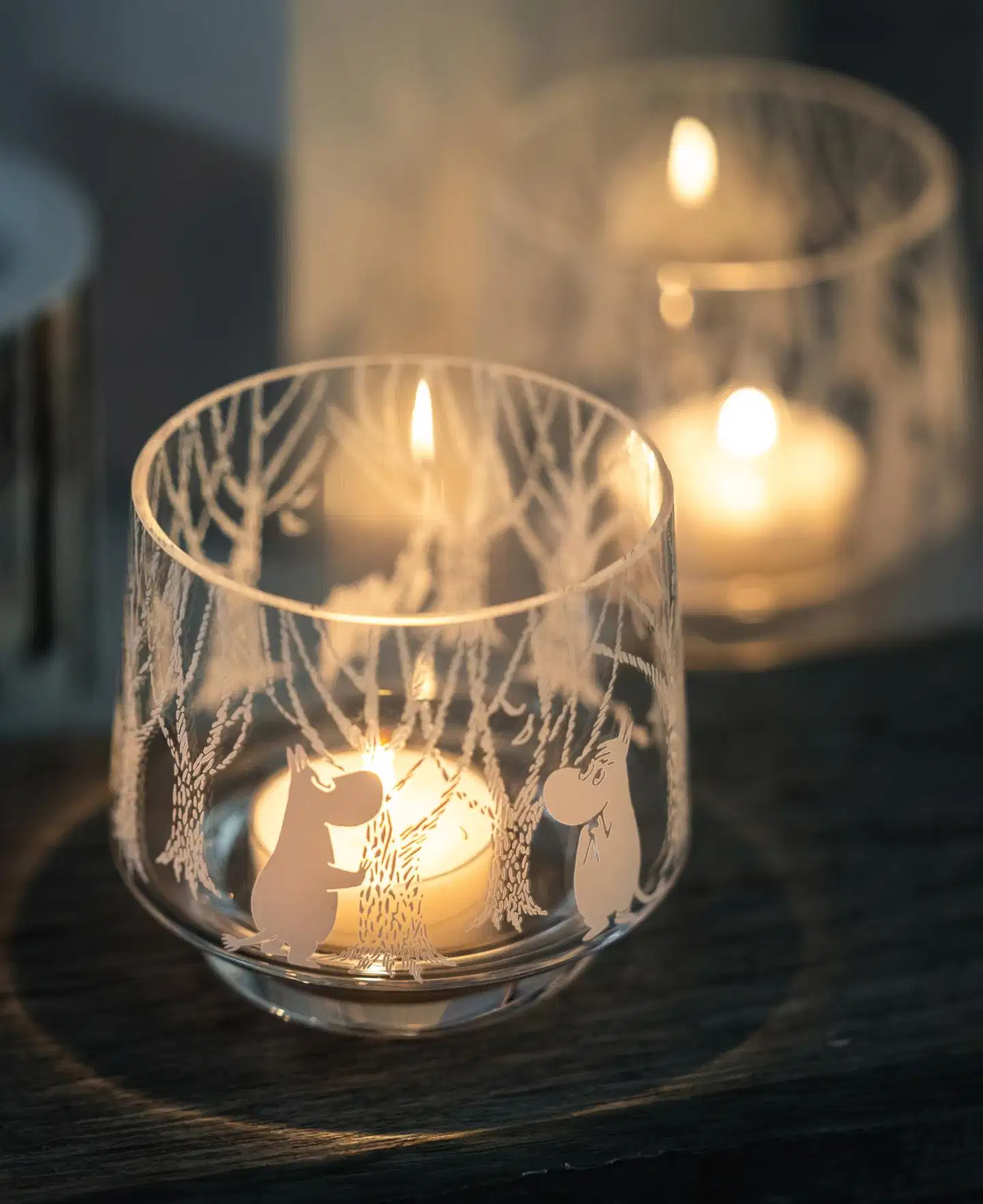 Muurla kynttilälyhty/tarjoilukulho Muumi Metsässä 8cm - 5