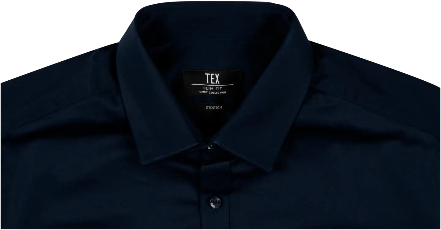 TEX miesten stretch-paita Satin I589867 - Navy - 3
