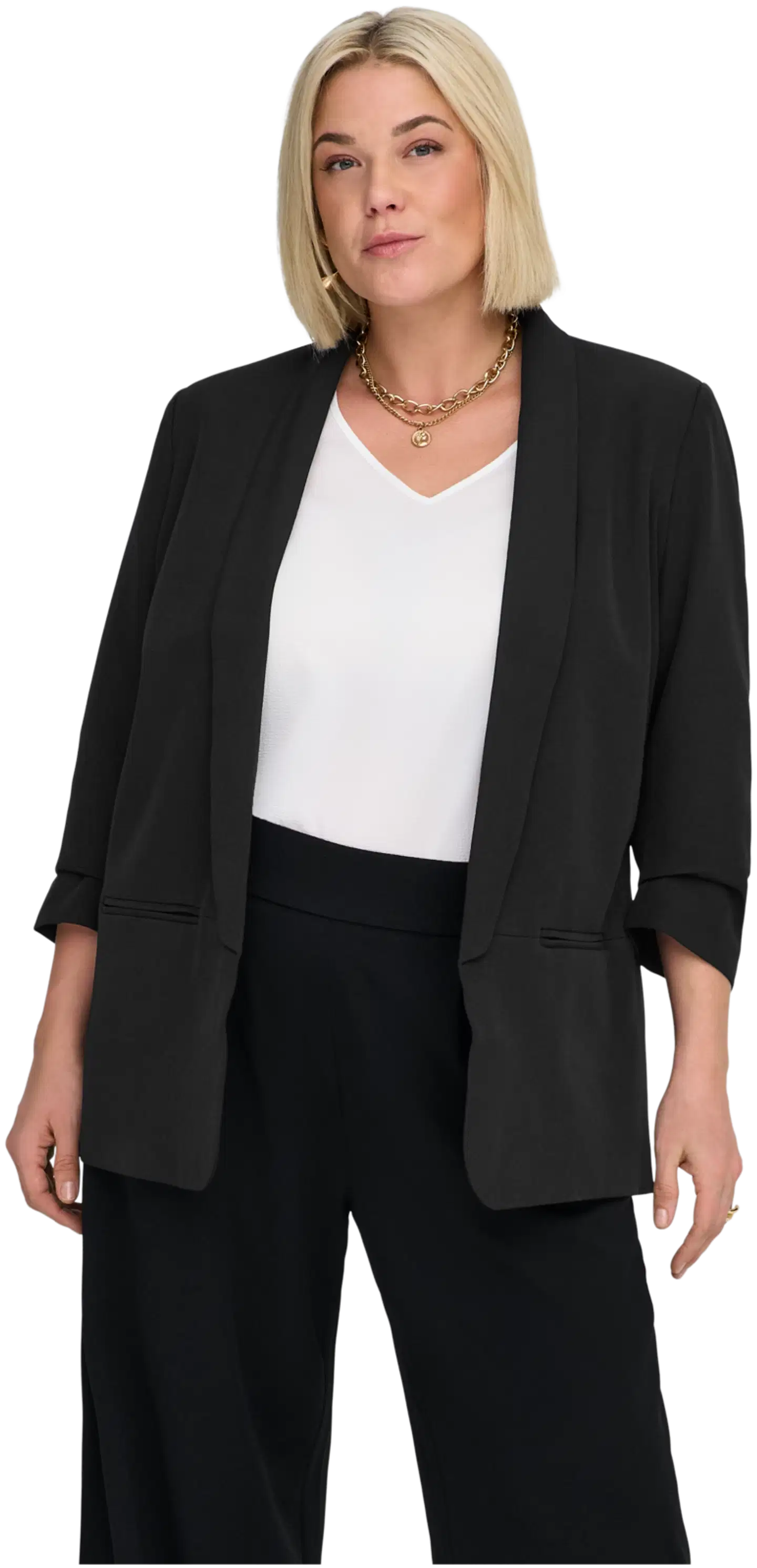 ONLY CARMAKOMA naisten bleiseri Carelly - Black - 3