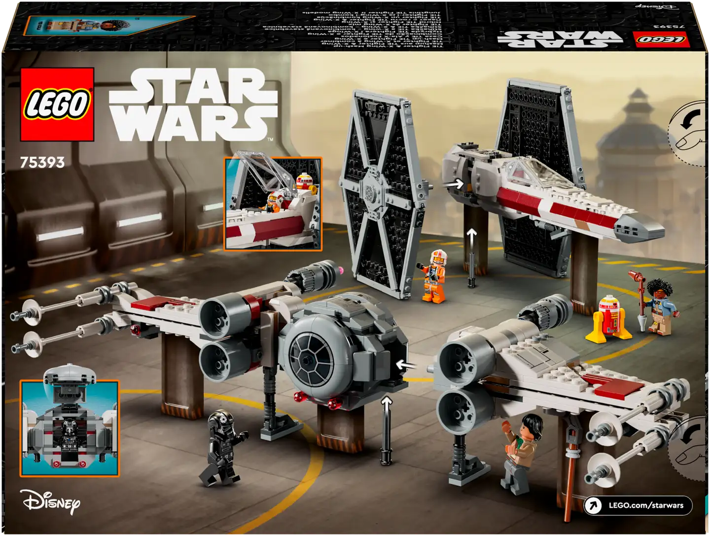 LEGO® Star Wars™ 75393 - TIE-hävittäjä ja X-Wing - 3