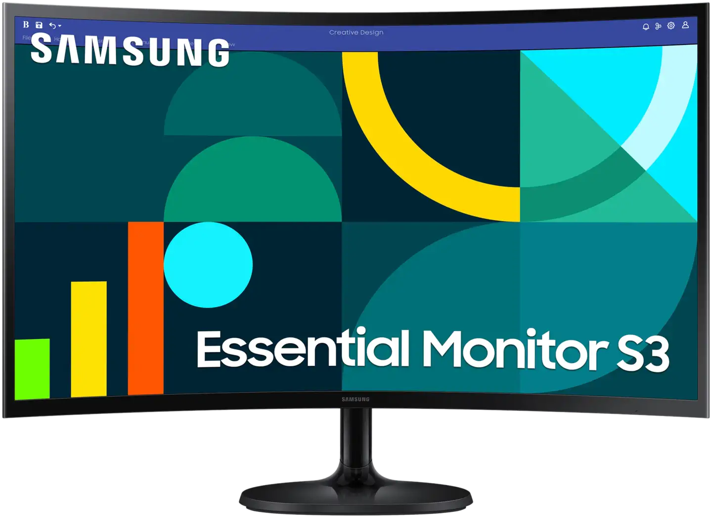 Samsung näyttö S36GD 27" FHD Curved 100Hz - 1