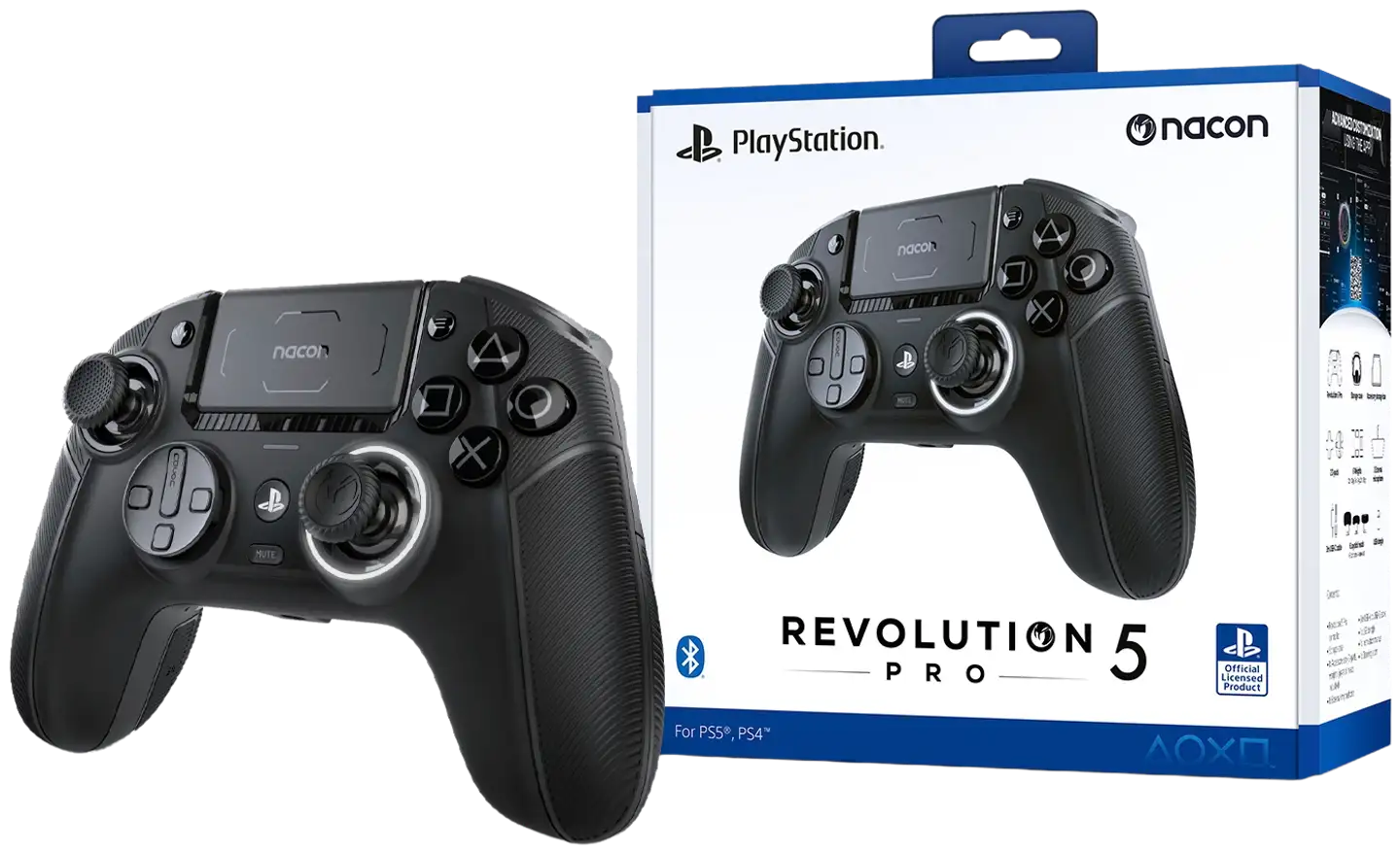 Nacon PS peliohjain Revolution 5 Pro Controller langaton musta