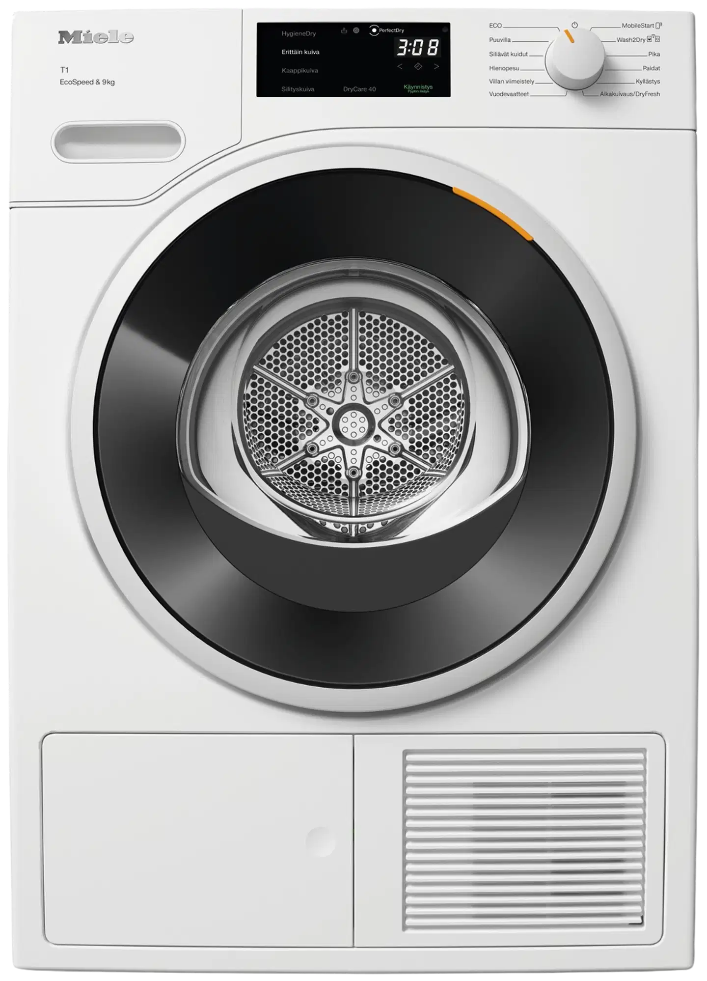 Miele kuivausrumpu TWD640WP, 9 kg, valkoinen