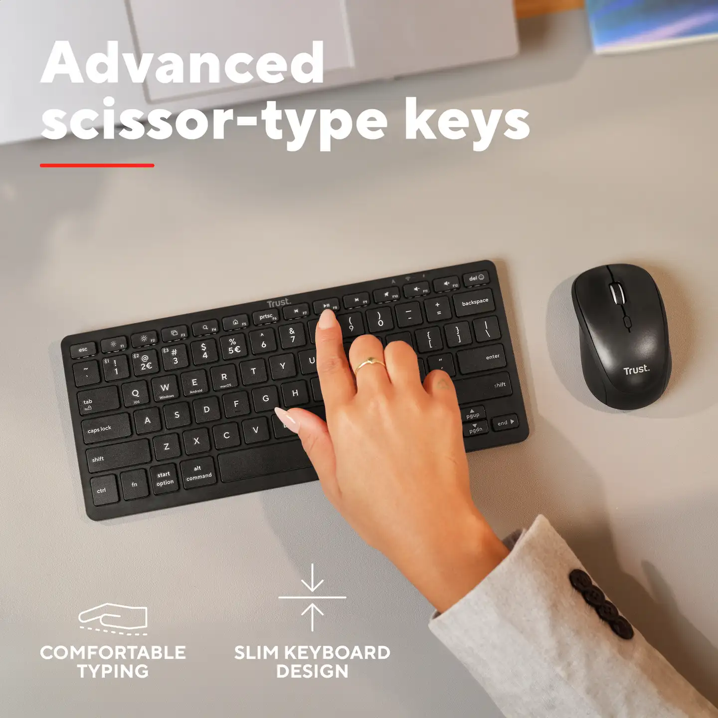 Trust Nado II Bluetooth langaton näppäimistö - 7