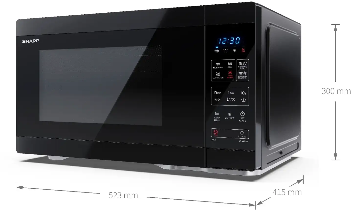 Sharp AirFry 4-in-1 mikroaaltouuni YC-MA262AE-B - 5