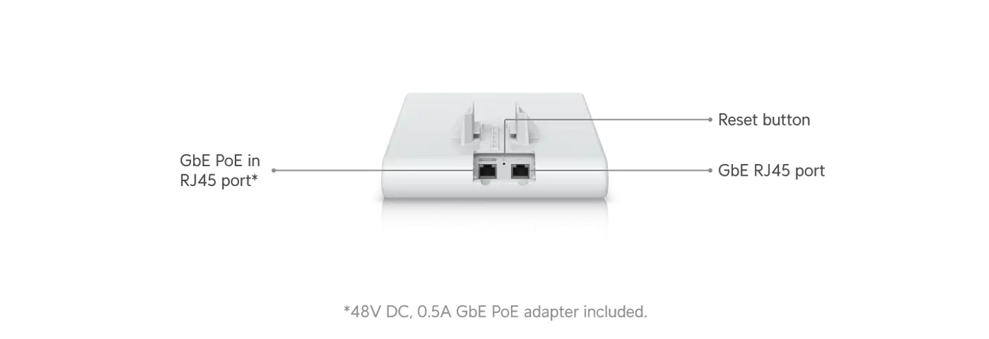 Ubiquiti sääsuojattu WiFi 6 -ulkotukiasema U6-Mesh-Pro - 11