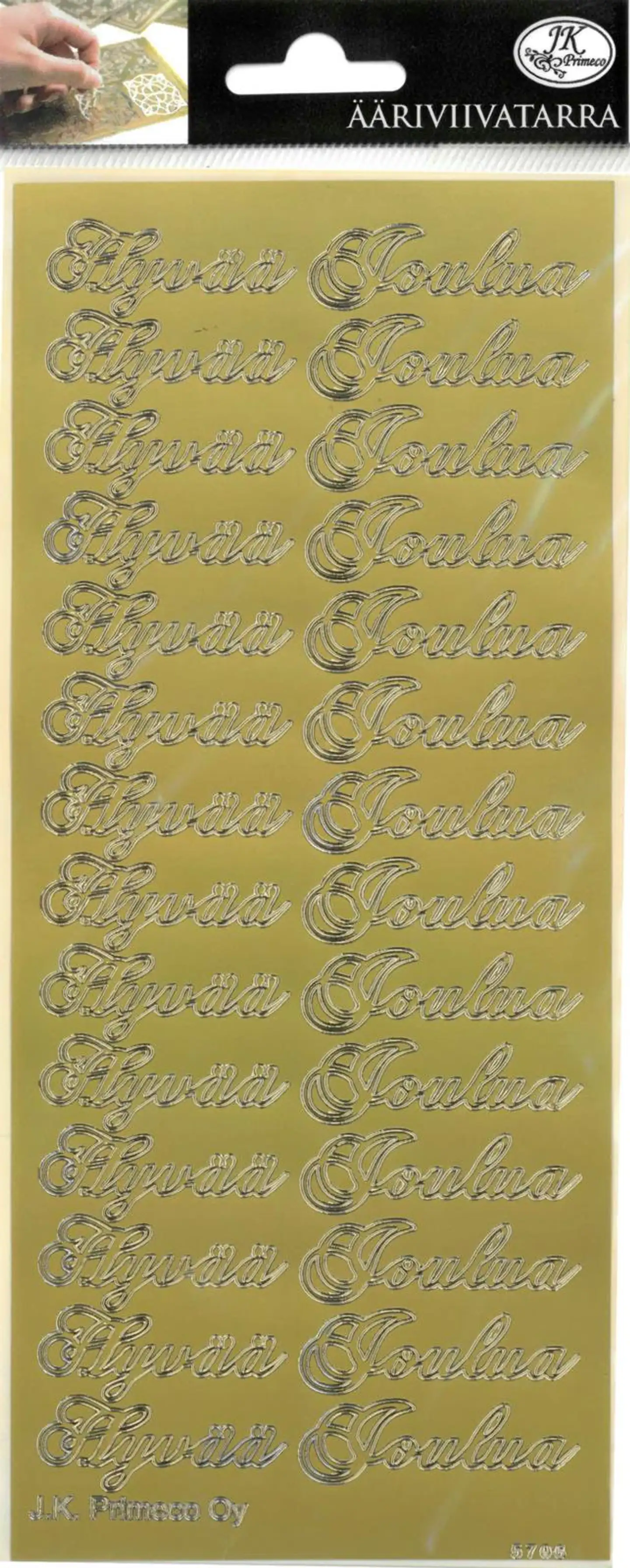 J.K. Primeco Ääriviivatarra Joulu - 5