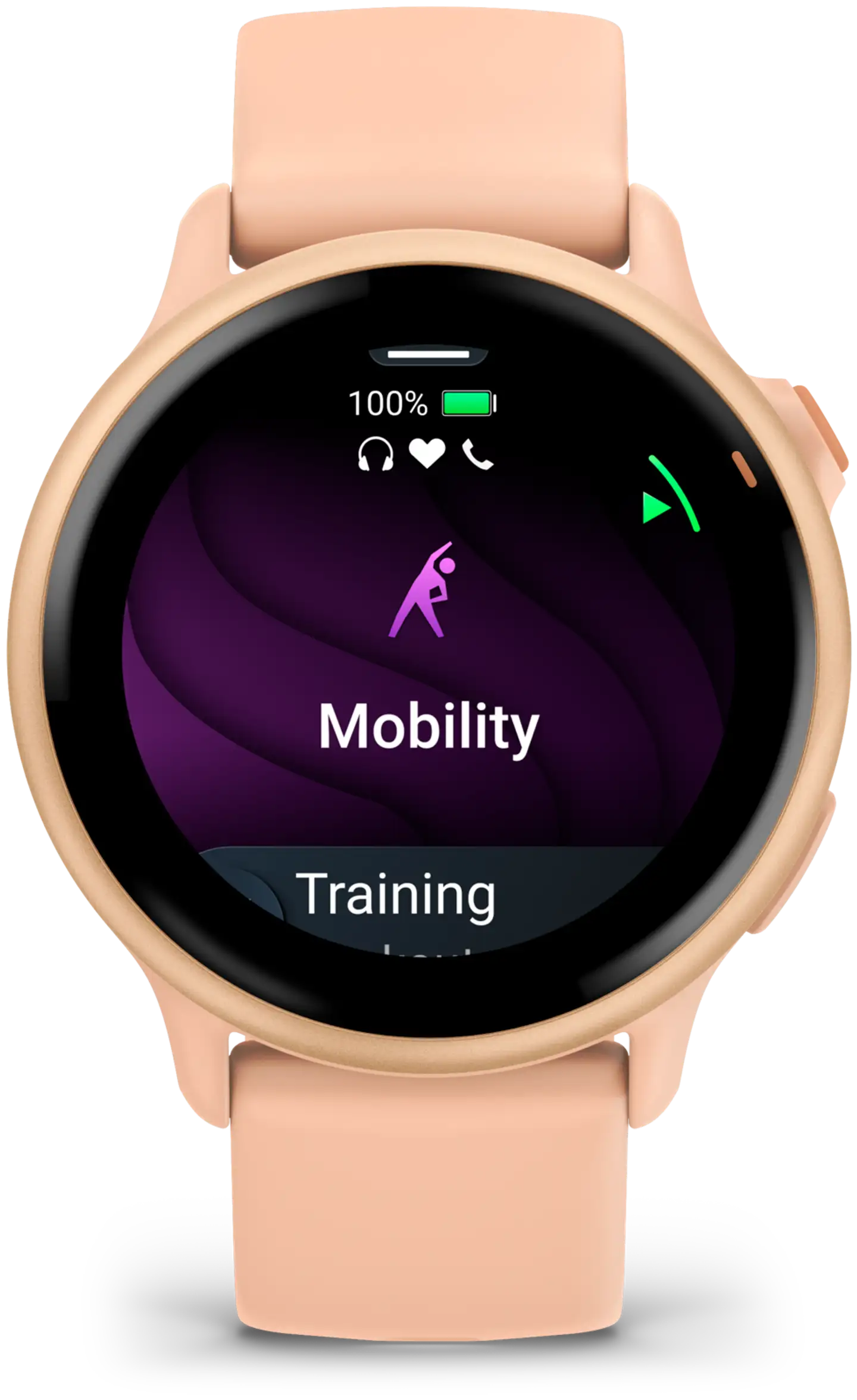 Garmin älykello Vivoactive 6 metallinen vaaleanpunainen aamunkajo ja samanvärinen hihna - 4