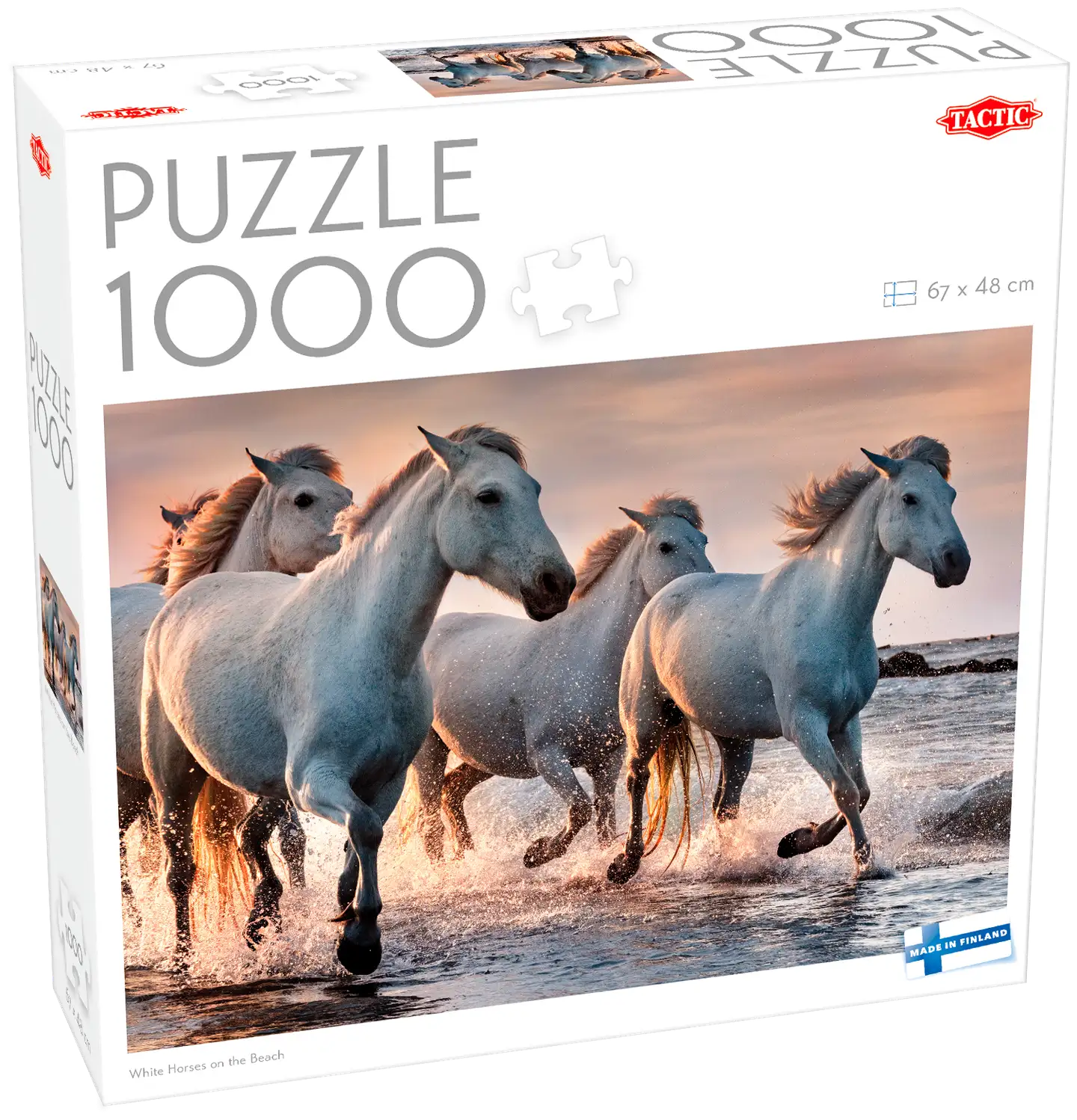 Tactic palapeli White horses on the beach 1000 palaa - 1