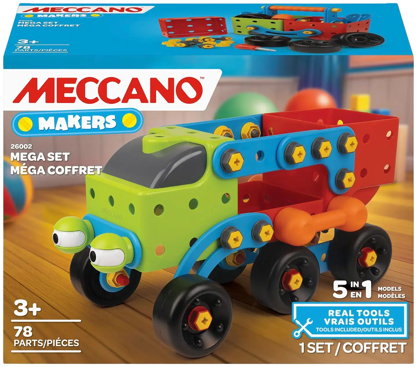 Meccano 5-in-1 Mega Truck -rakennussarja - 2