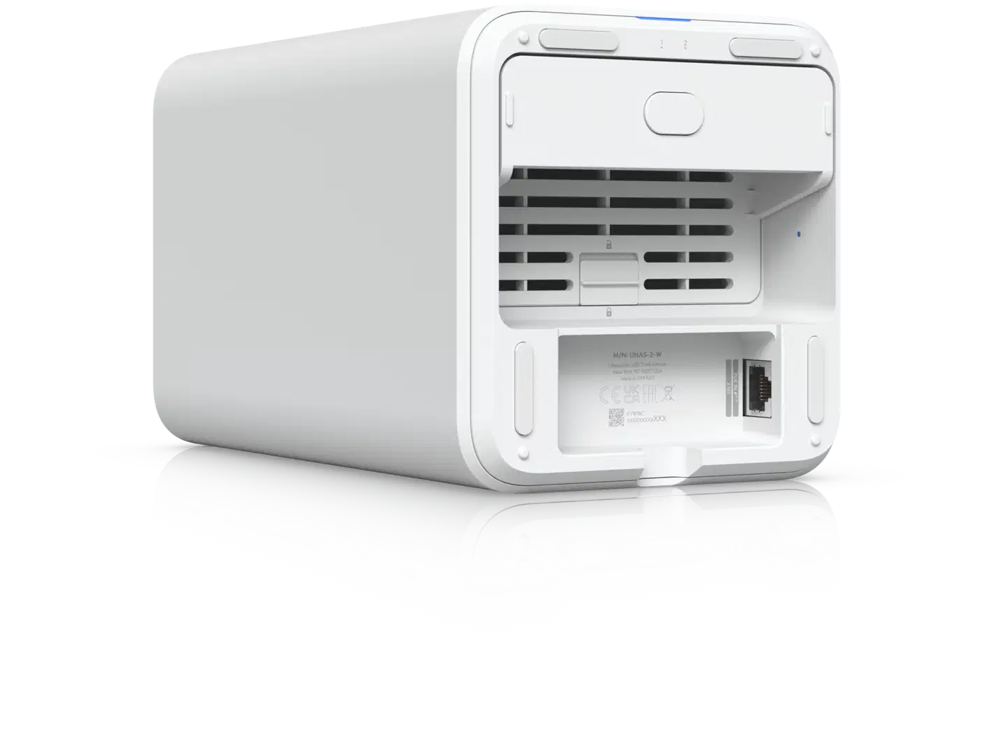 Ubiquiti 2-paikkainen verkkolevyasema 2.5 GbE -liitännällä UNAS-2-W valkoinen - 7