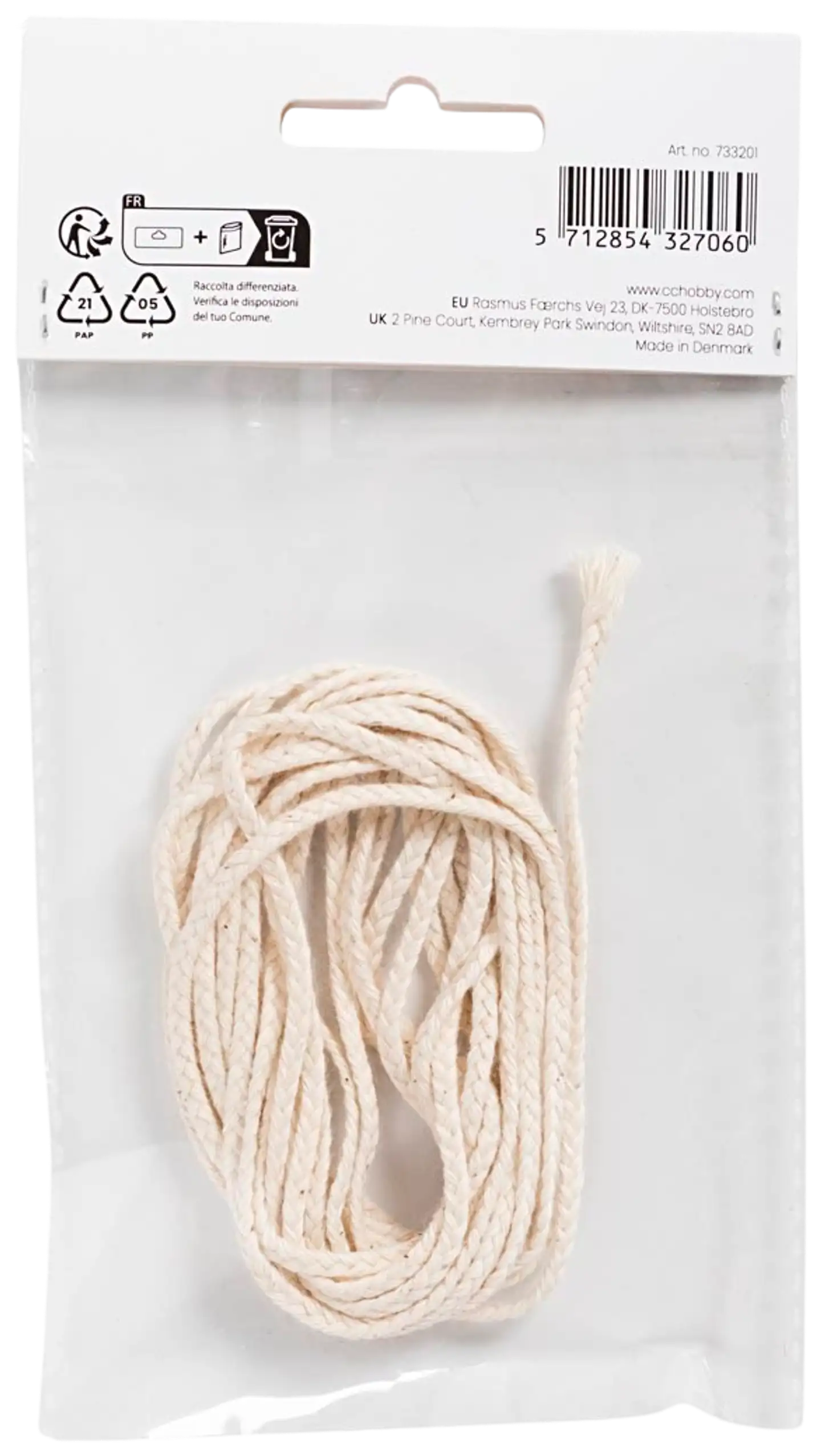 Sydänlanka, Soveltuu kastokynttilöihin (halk. 22–30 mm) ja valukynttilöihin (halk. 60–80 mm), 100 g, 3m/ 1 pkt - 3