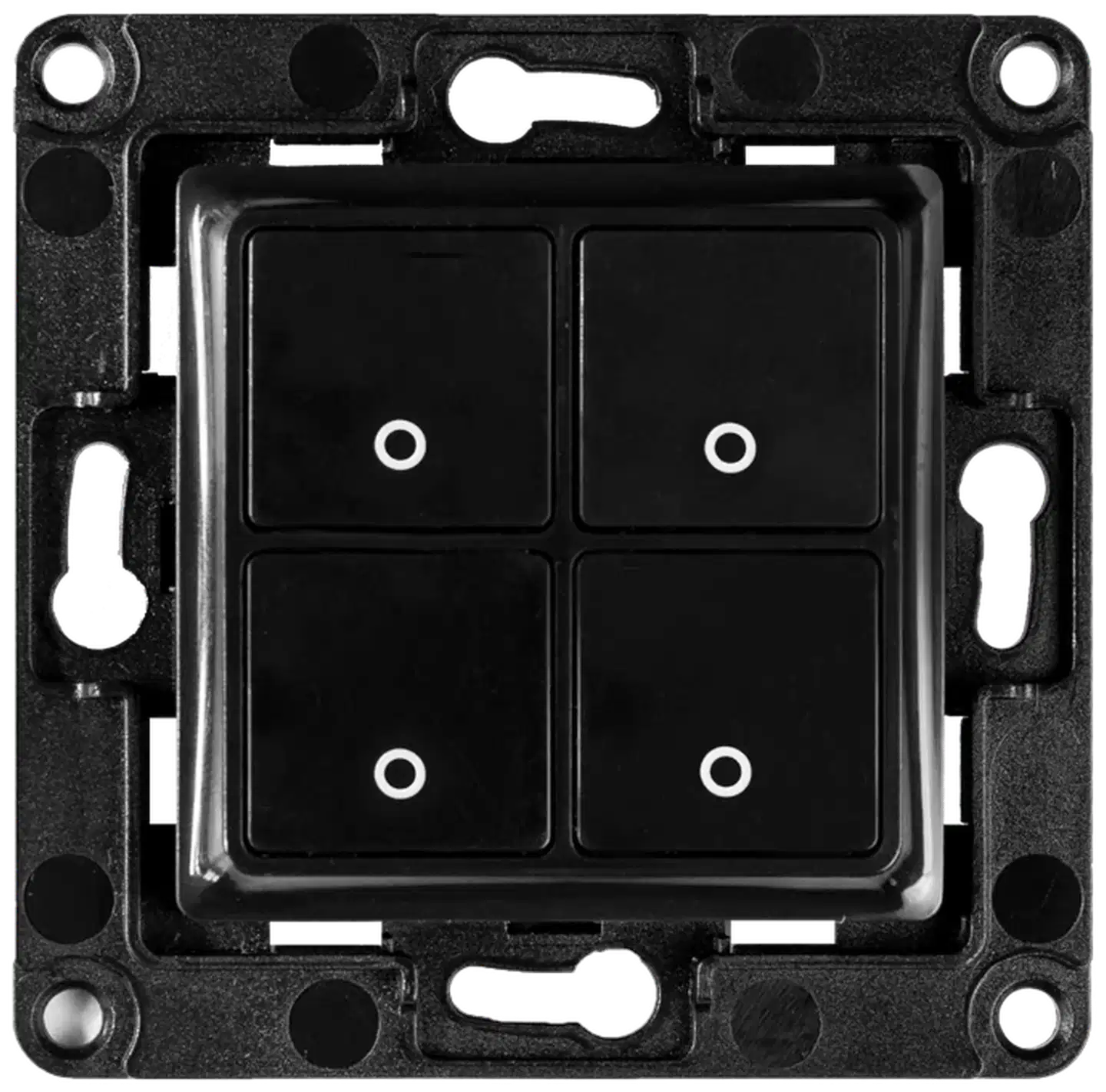 Shelly Seinäkytkin 4 - musta - 1