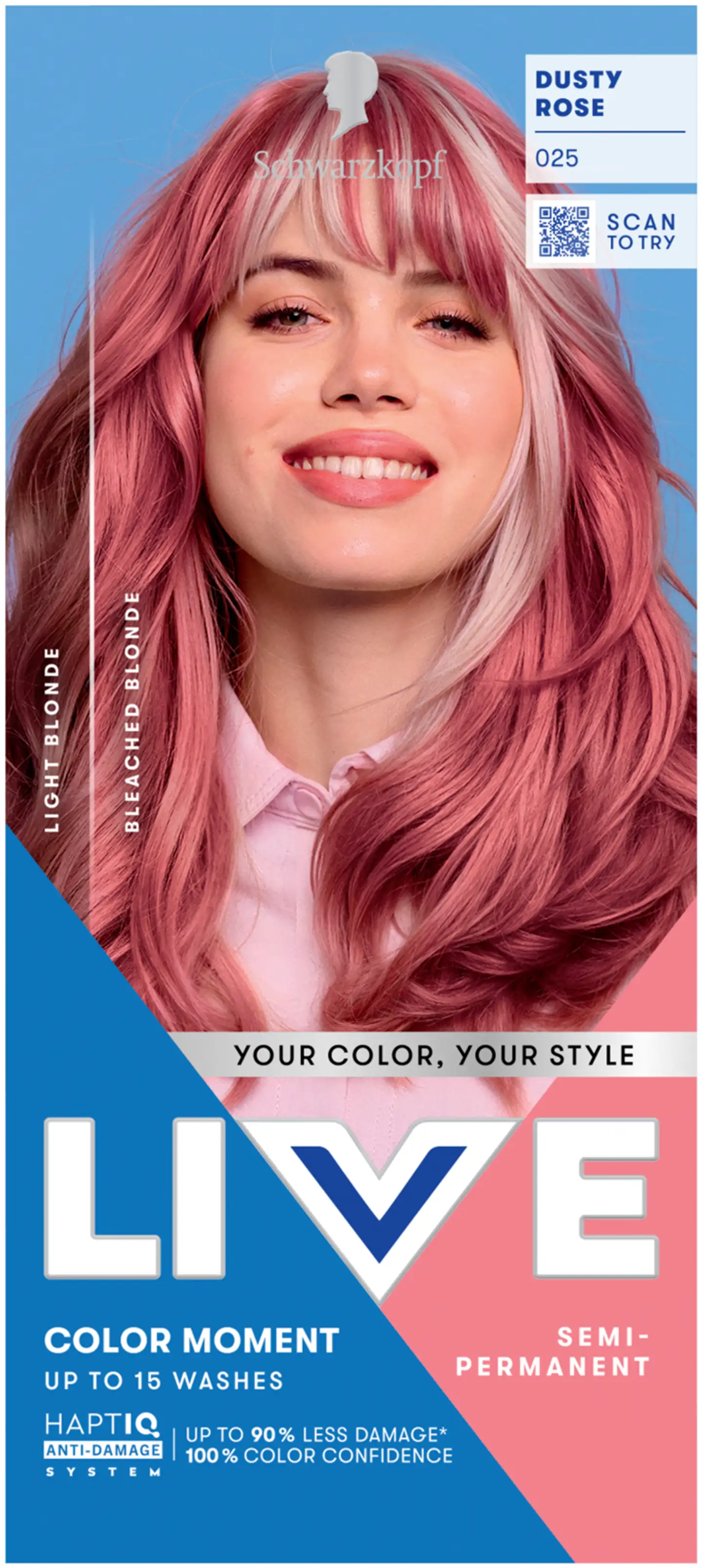 Schwarzkopf LIVE UB 025 Dusty Rose