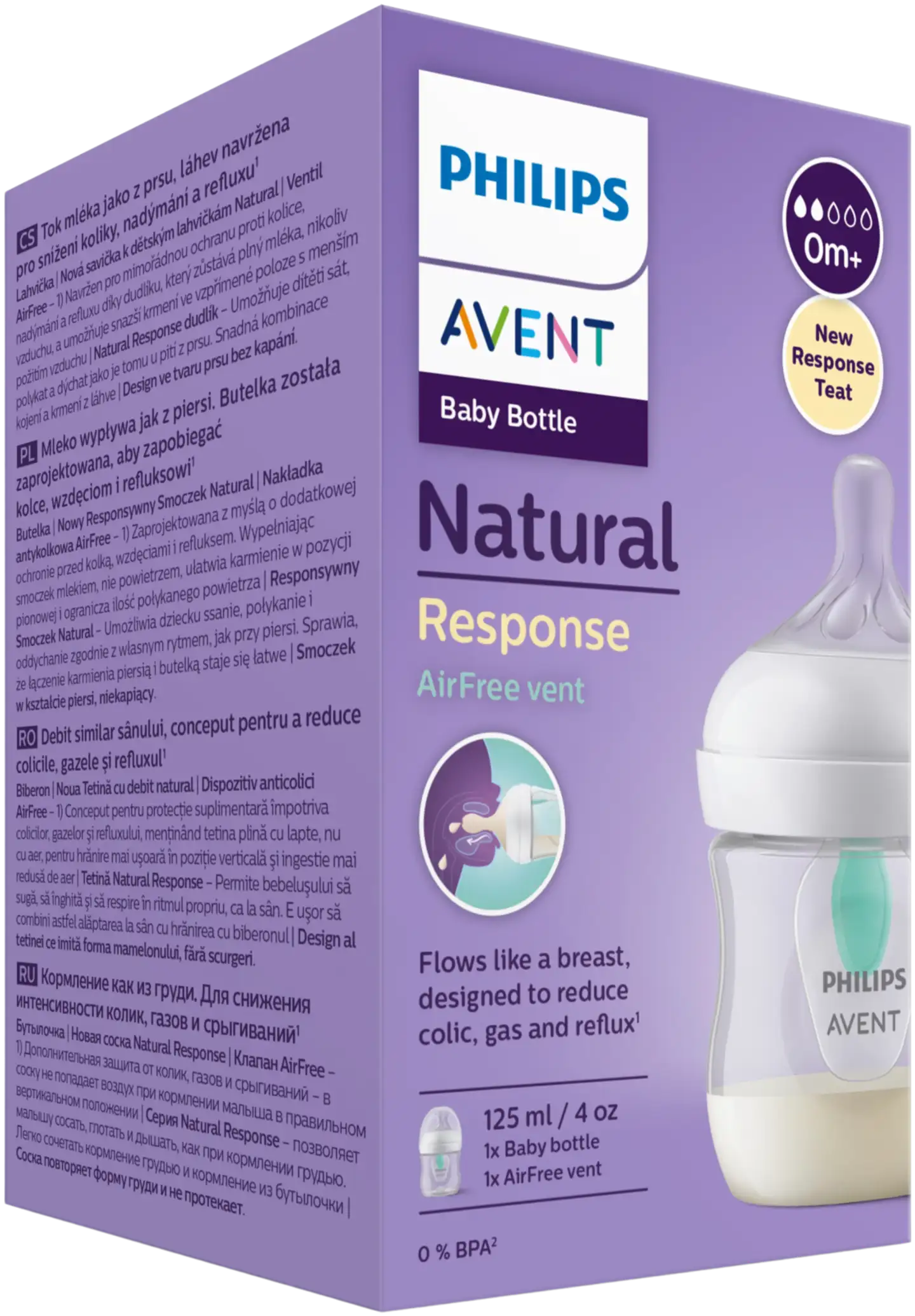 Philips Avent Natural Response Airfree SCY670/01 tuttipullo 125 ml