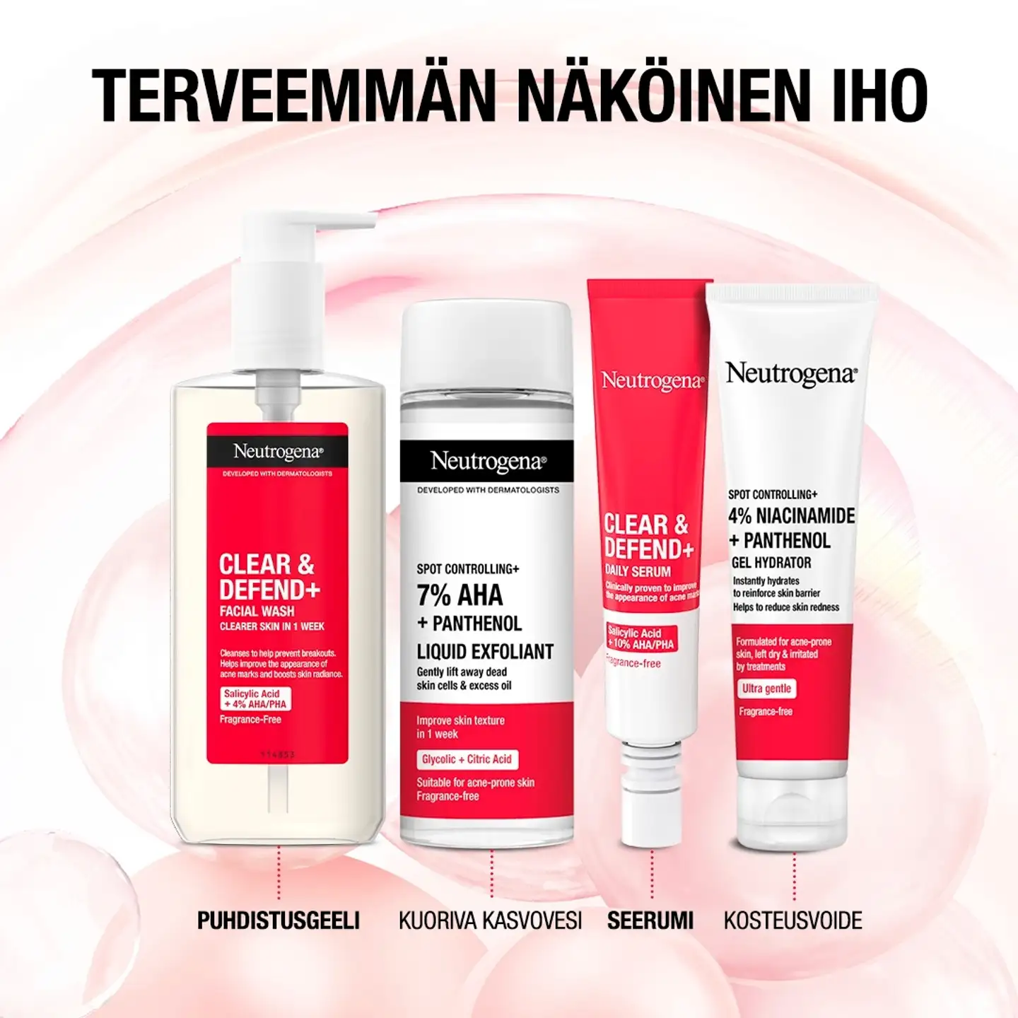 Neutrogena Clear & Defend+ Gel Moisturiser kosteusvoide 50 ml - 4