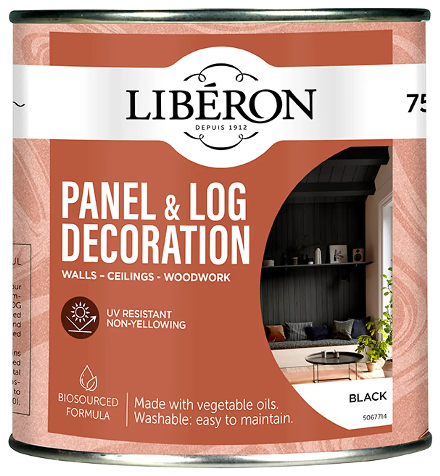 Liberon paneeli- ja hirsisuoja 750 ml Black - 1