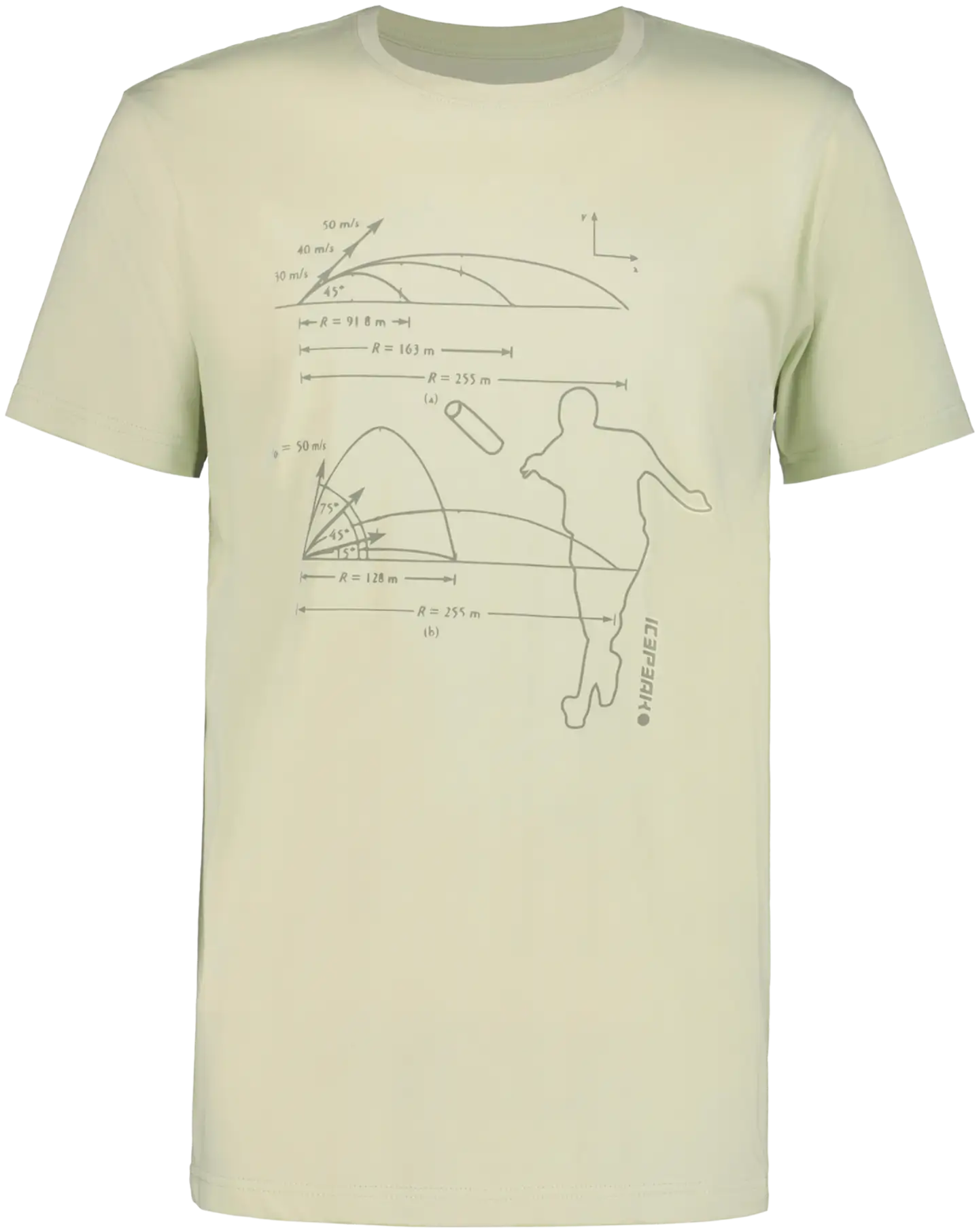 Icepeak miesten t-paita Mosbach 757628660 - Vaaleanvihreä - 1