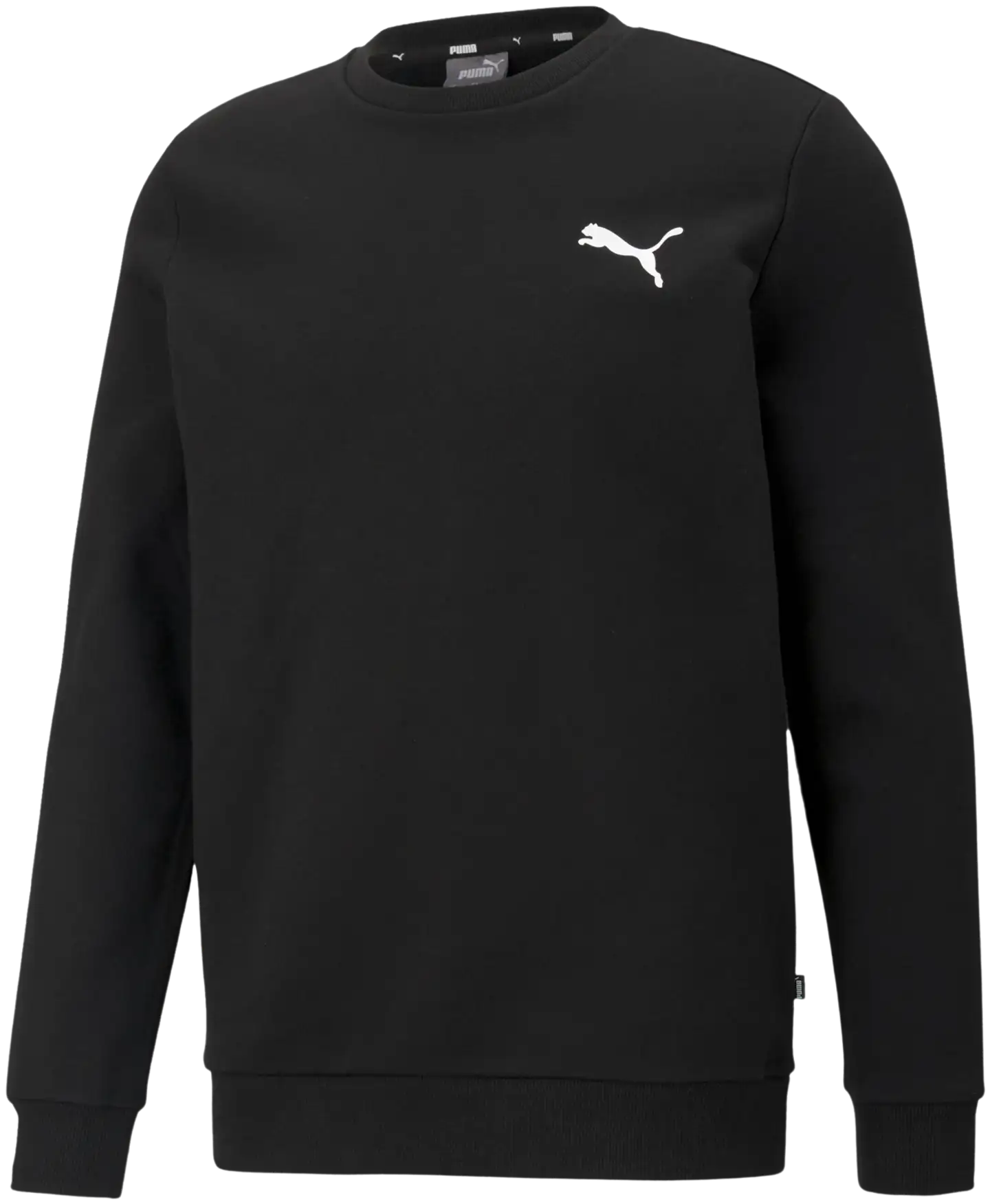 Puma miesten collegepusero ESS Small Logo Crew FL - BLACK