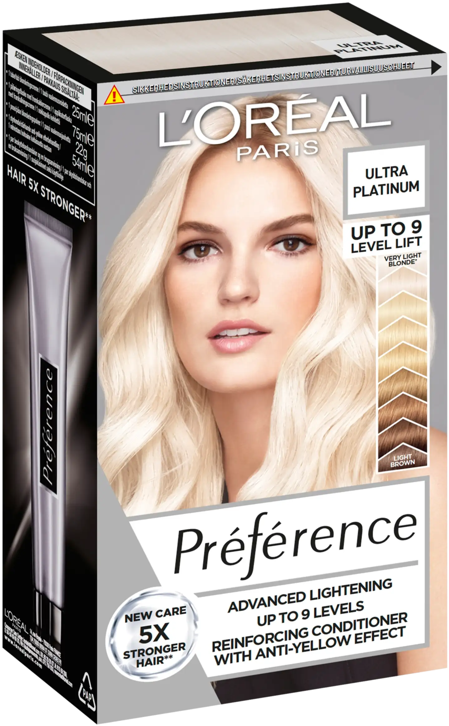 L'Oréal Paris Preference Le Blonding Ultra Platinum 9 asteen ultravoimakas vaalennus 1kpl - 1