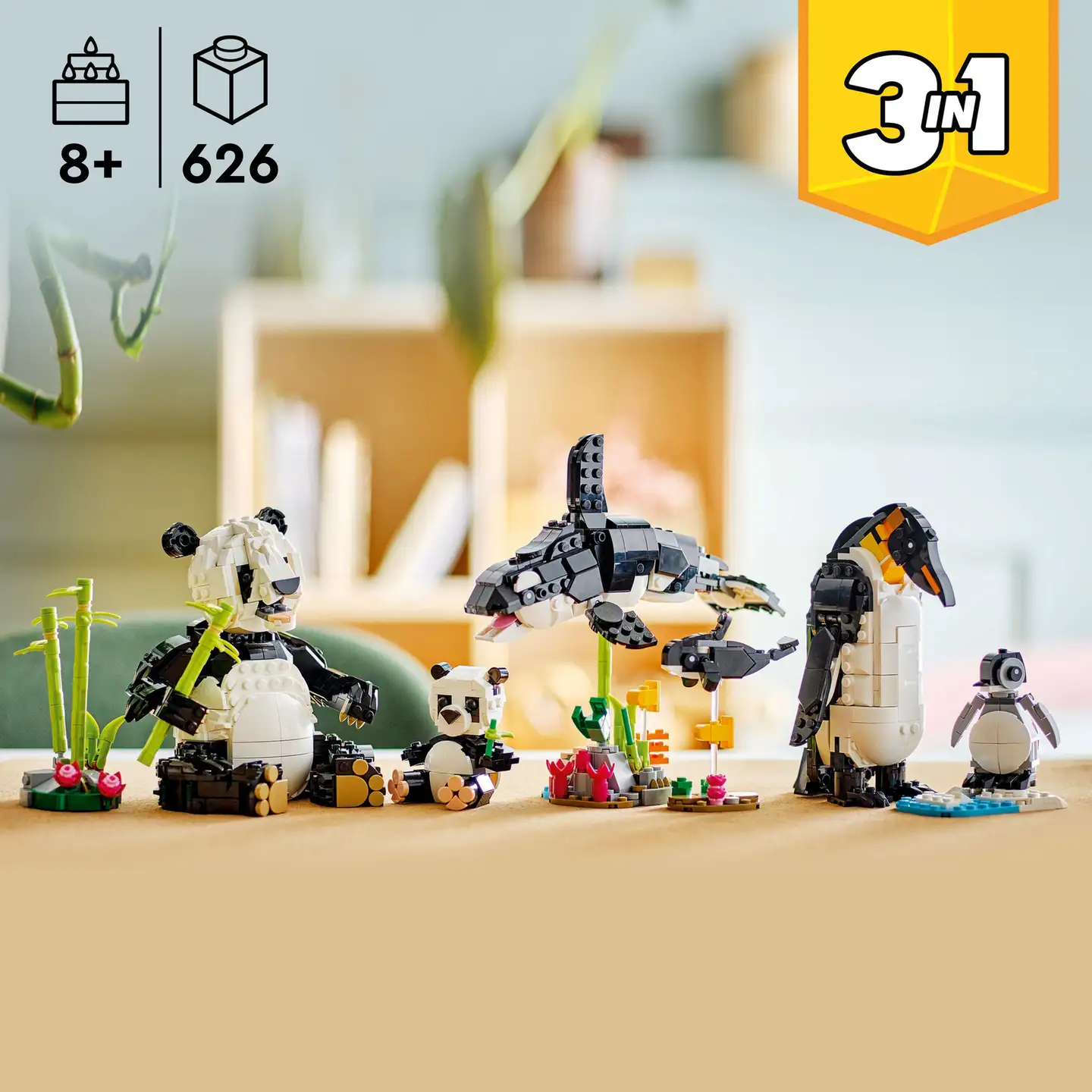 LEGO® Creator 31165 Villieläimet: Pandaperhe - 7