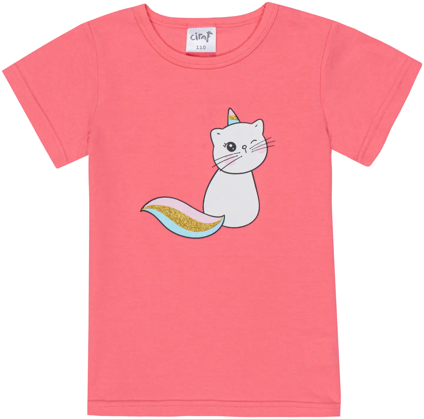 Ciraf lasten t-paita catnicorn 25TC260241 - 16-1735tcx pimk lemonade - 1