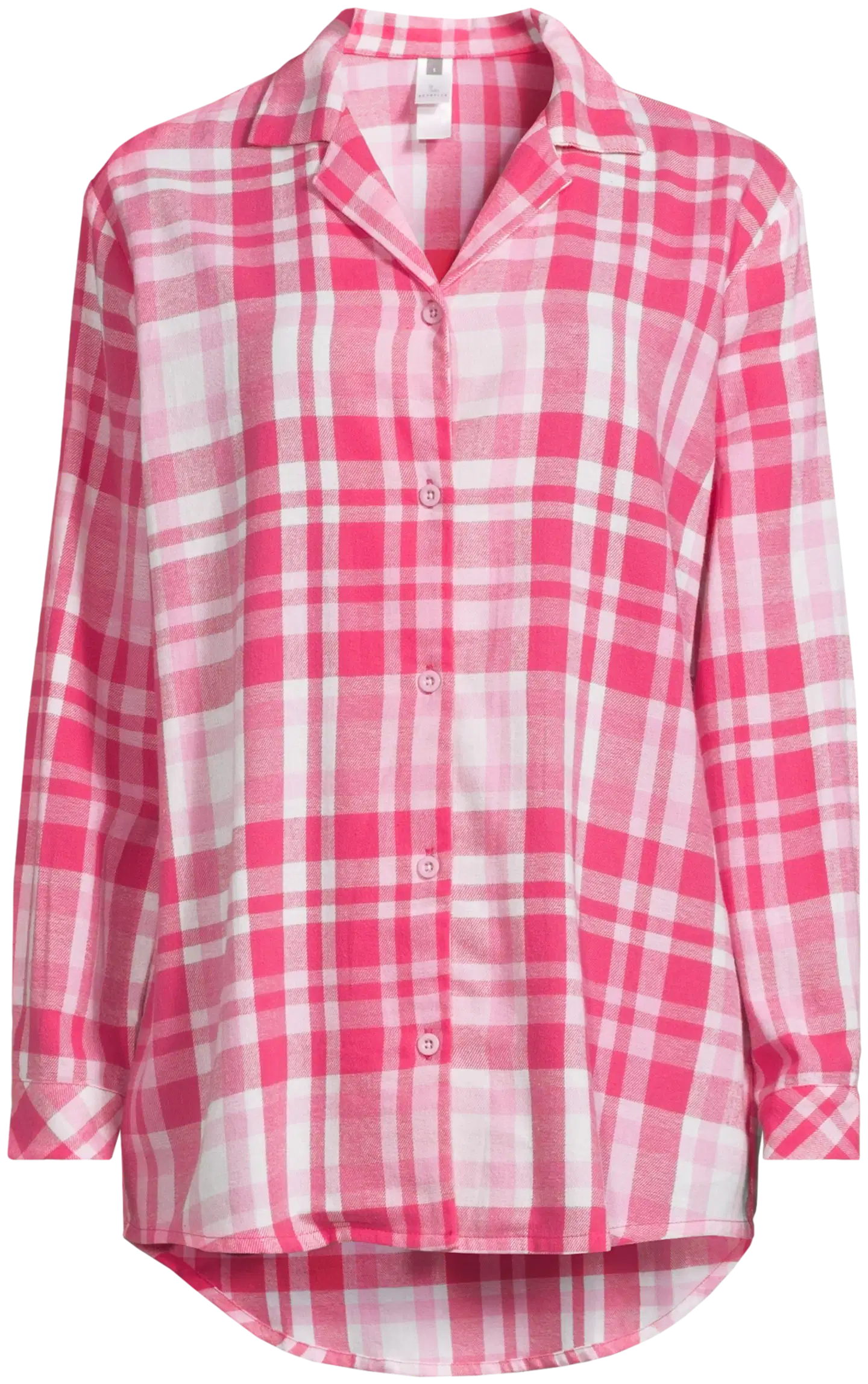 Actuelle naisten flanellipyjama 212A382616 - Pink check - 4