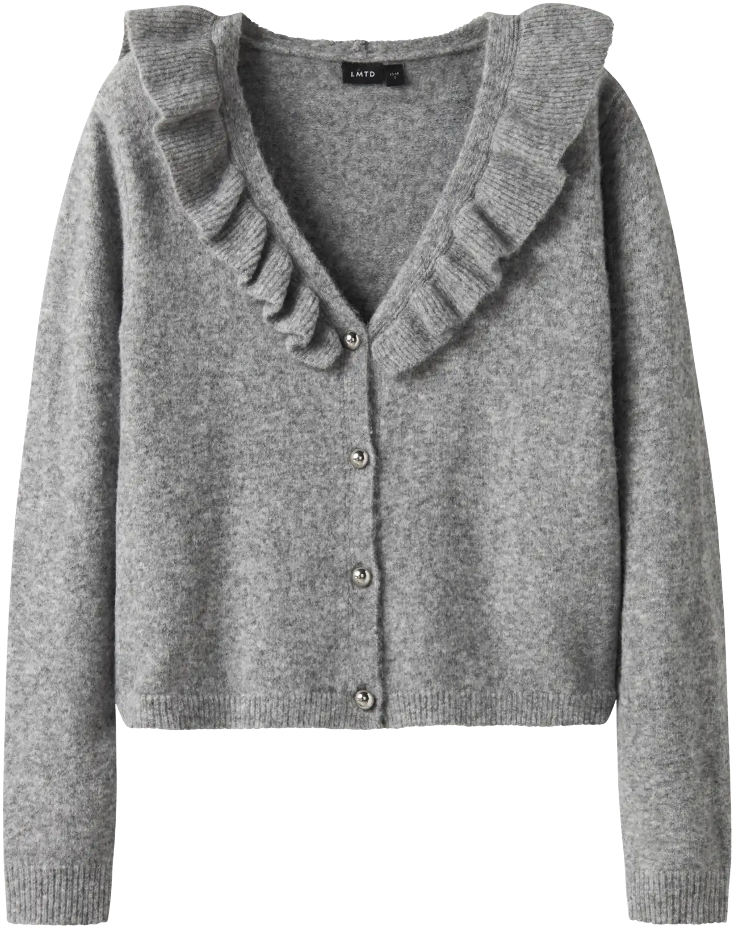 LMTD lasten neule - Light Grey melange - 1