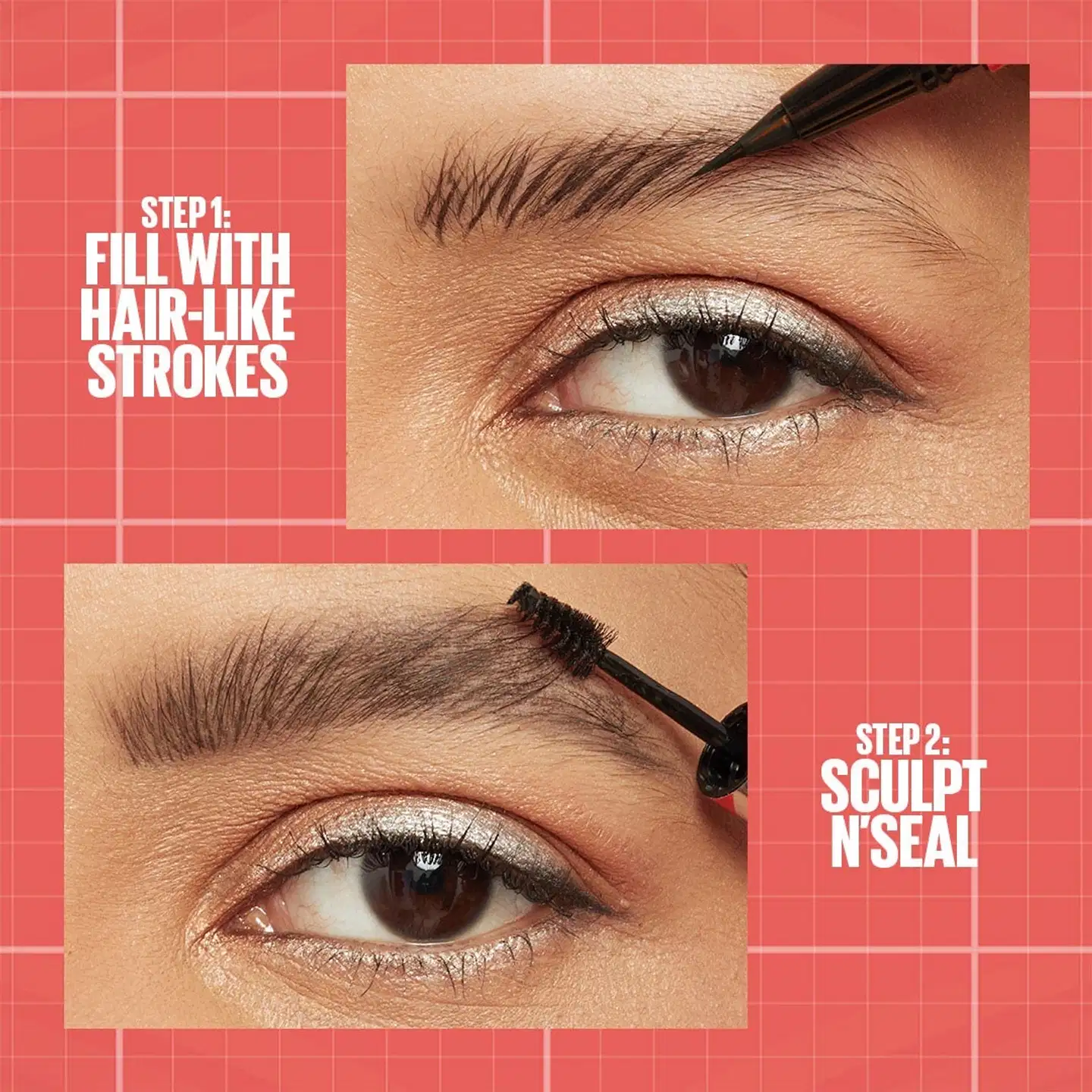 Maybelline New York Build-a-Brow Pen 257 Medium Brown kulmakynä - Ash Brown - 8