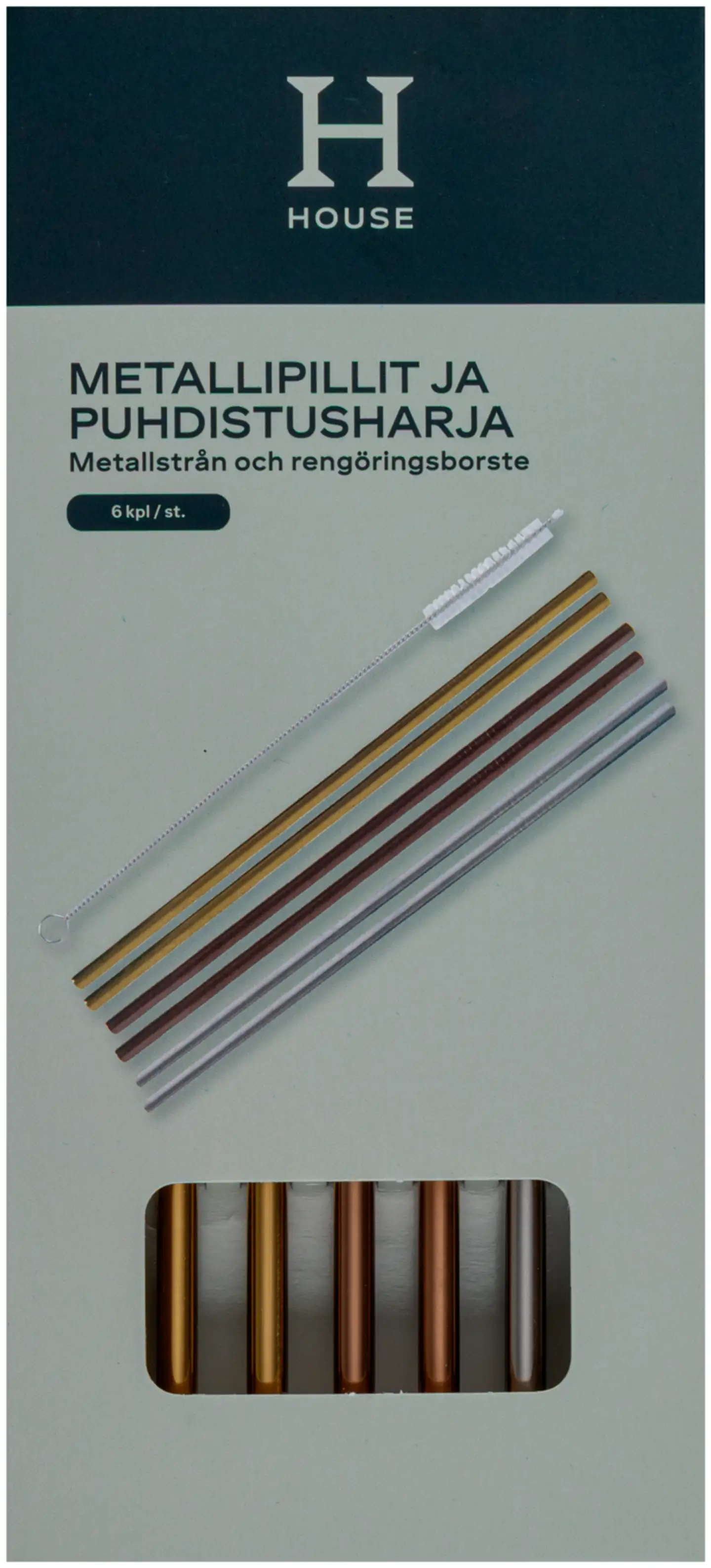 House metallipillit 6 kpl ja puhdistusharja