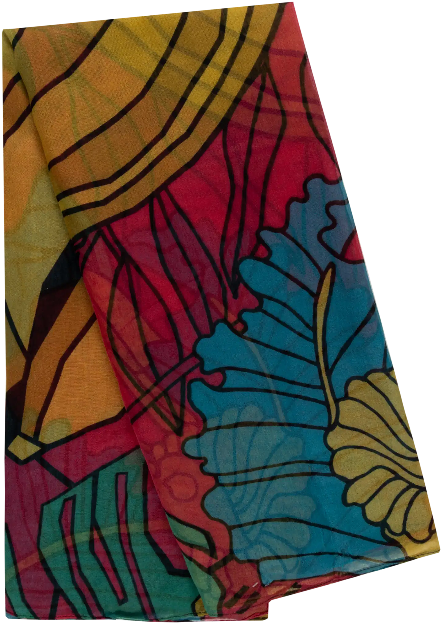 TEX naisten pareo-huivi I283861 - Fuchsia - 1