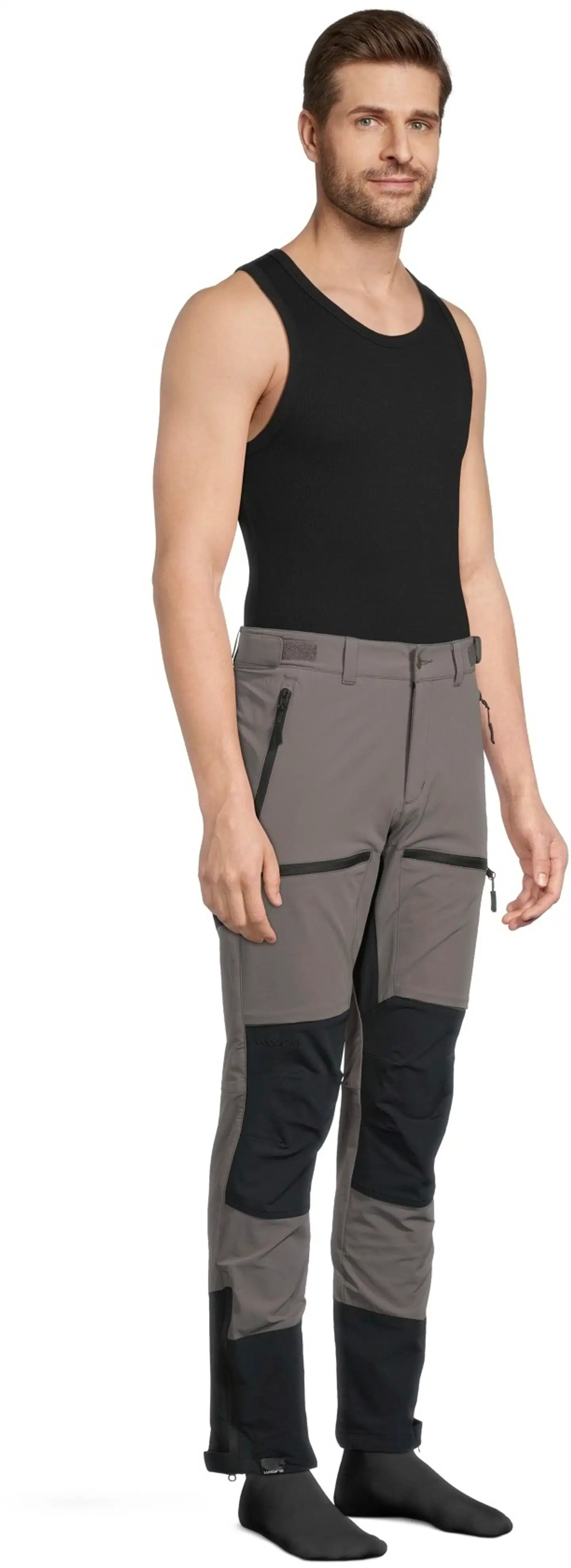 Luode12 miesten retkeily- ja ulkoiluhousut 204L112653 - dark dull gray - 4