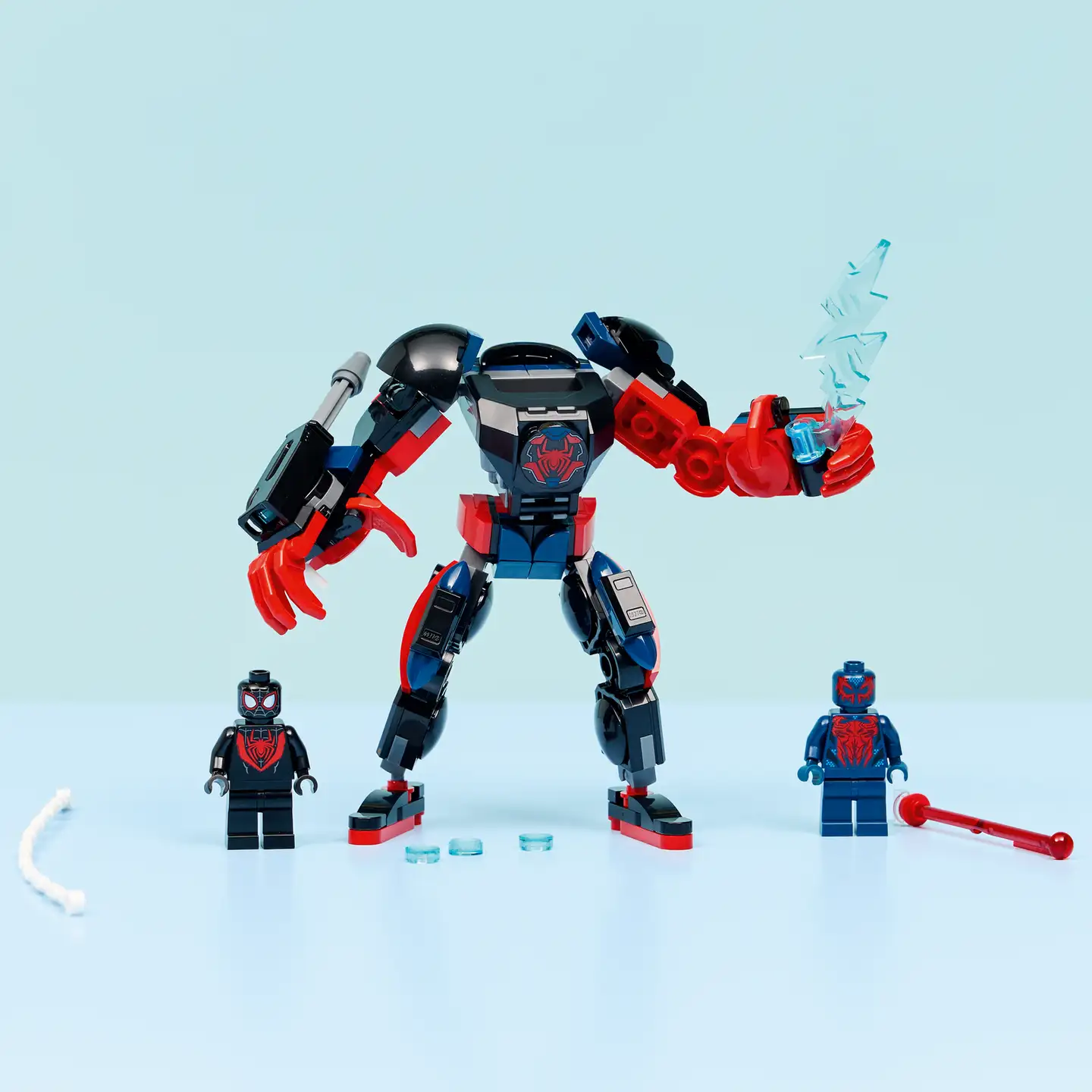 LEGO® Super Heroes Marvel 76337 Miles Moralesin robotti vastaan Spider-Man 2099 - 12
