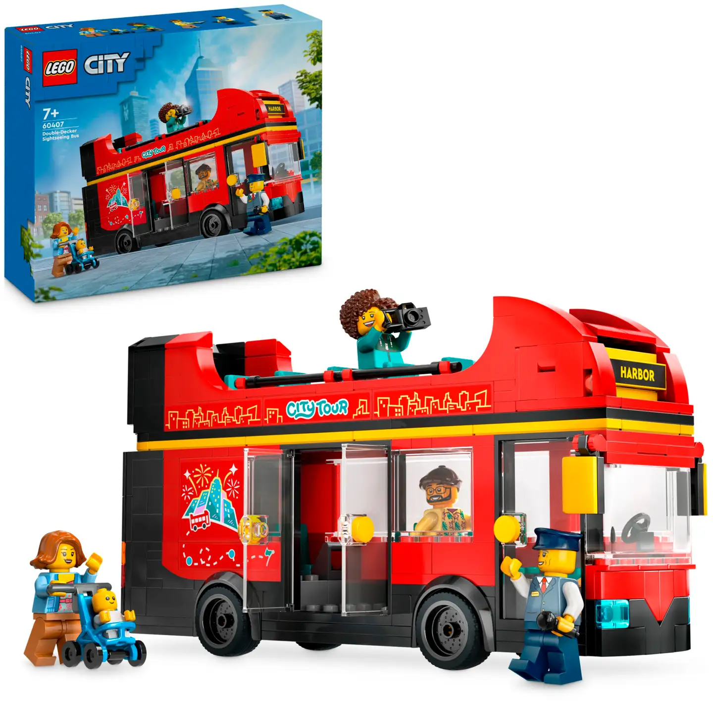 LEGO® City Great Vehicles 60407 Pun. kaksikerroksinen turistibussi - 2