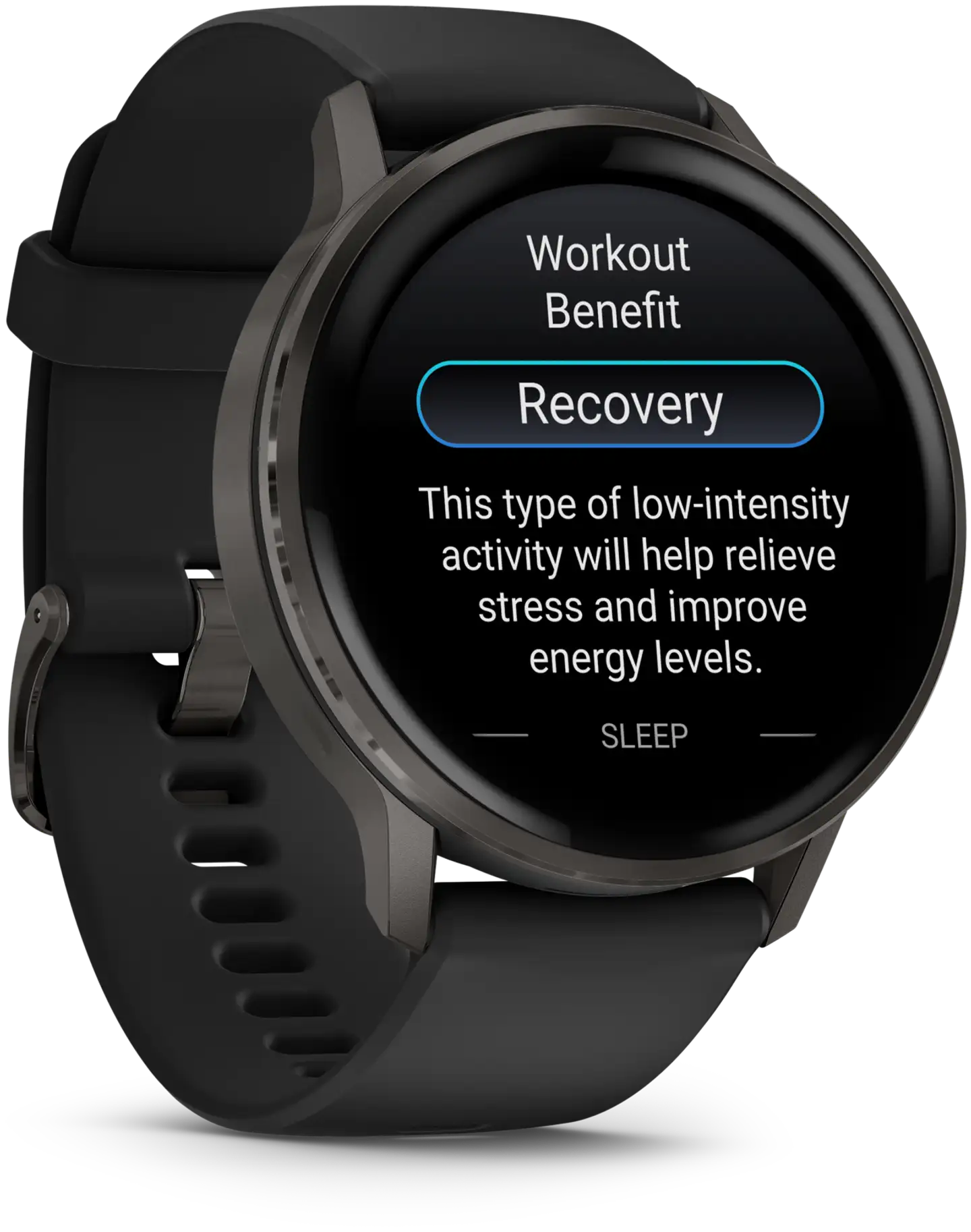 Garmin älykello Venu 4 – 45 mm, tummaharmaa, musta silikoniranneke - 6