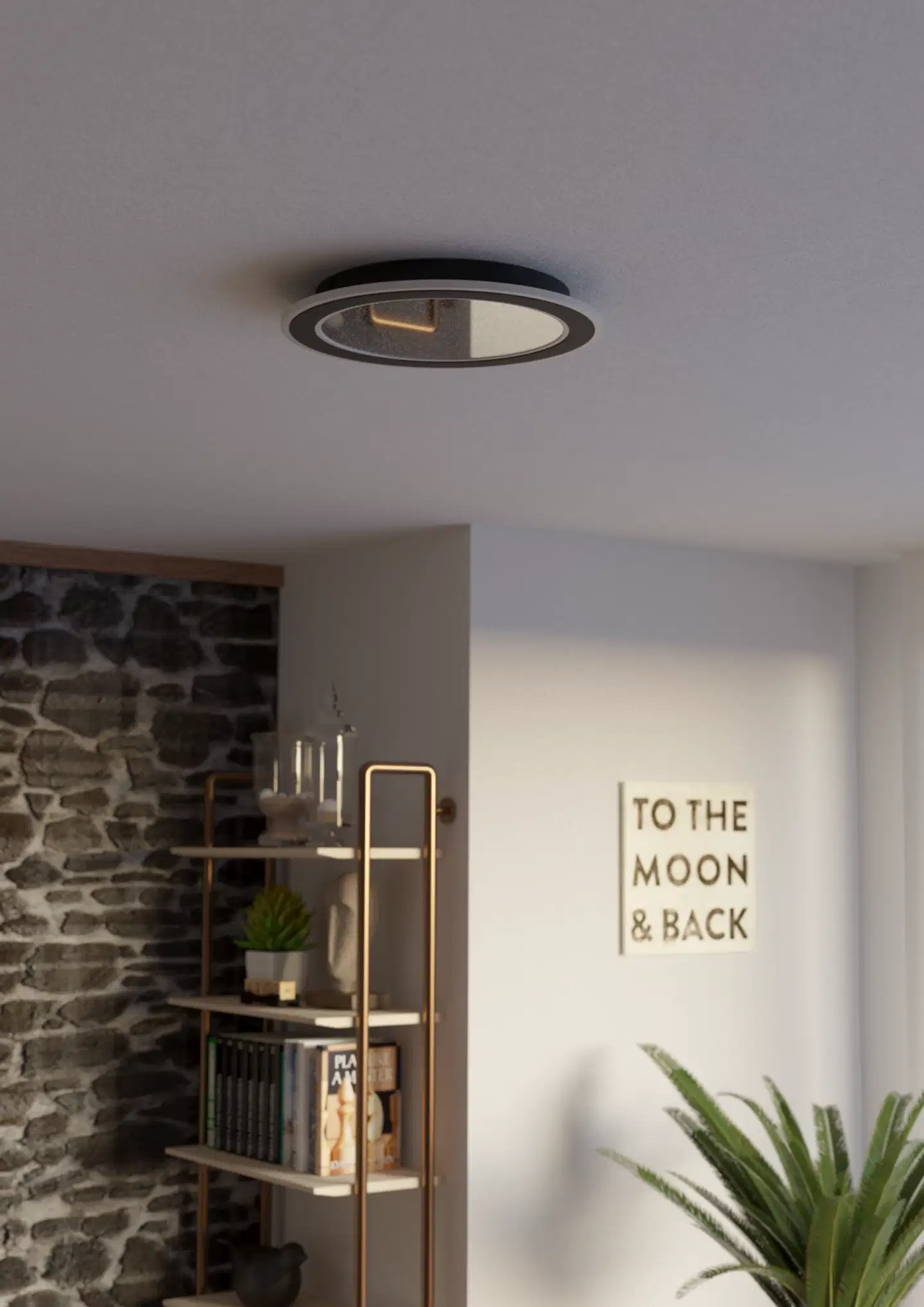 EGLO kattovalaisin Macchioni LED 20W CCT 38 cm musta/valkoinen - 10