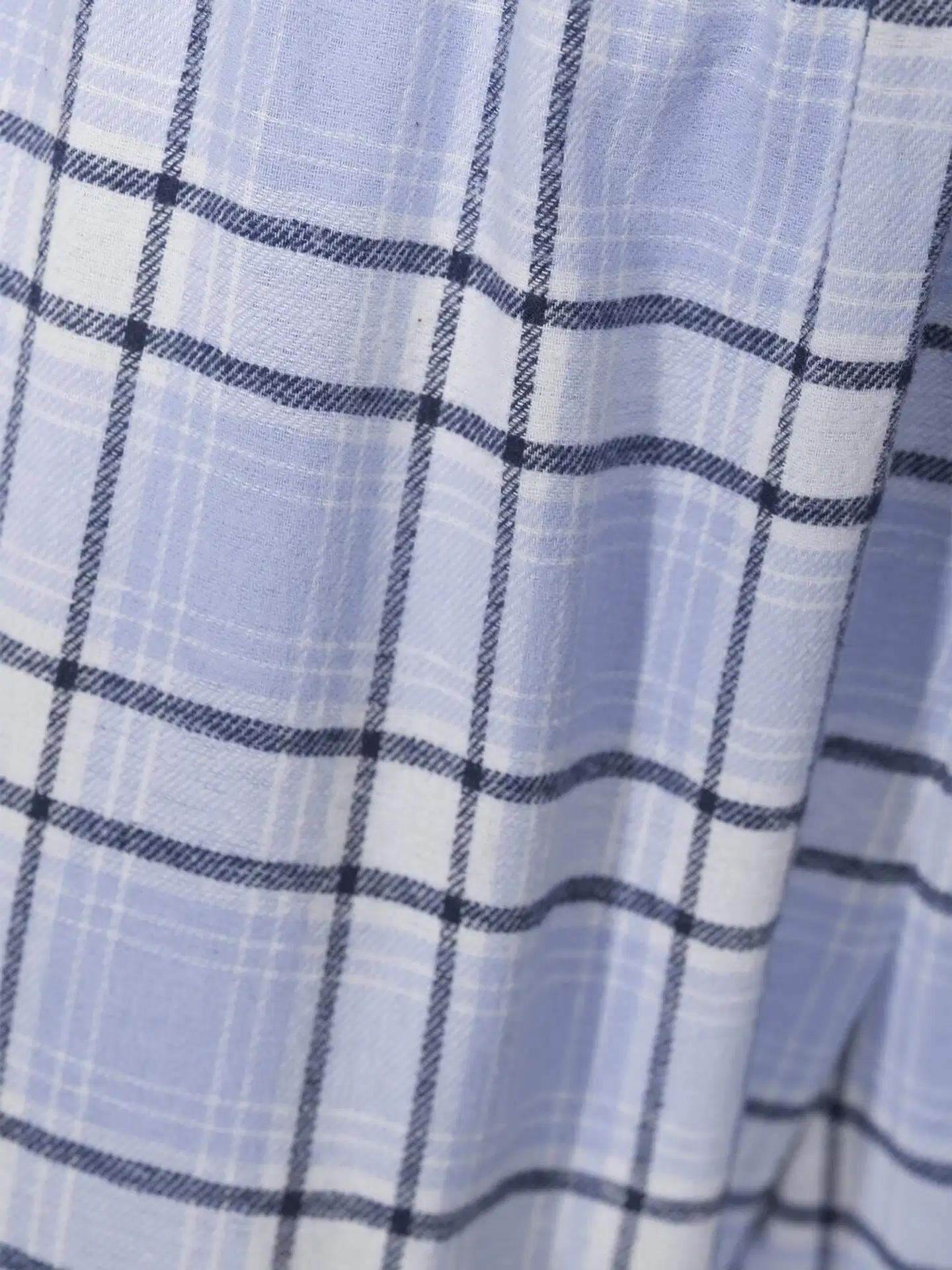 Actuelle naisten flanellihousut 212A382611 - Blue check - 5