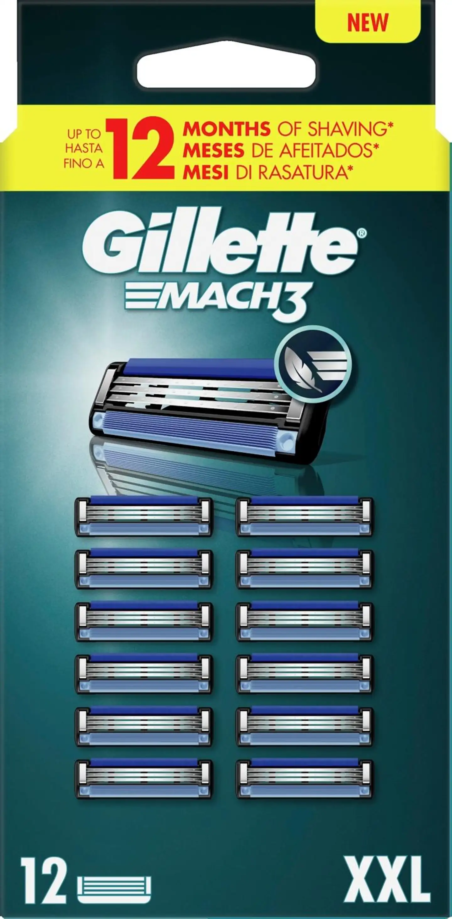 Gillette Mach3 terä 12kpl