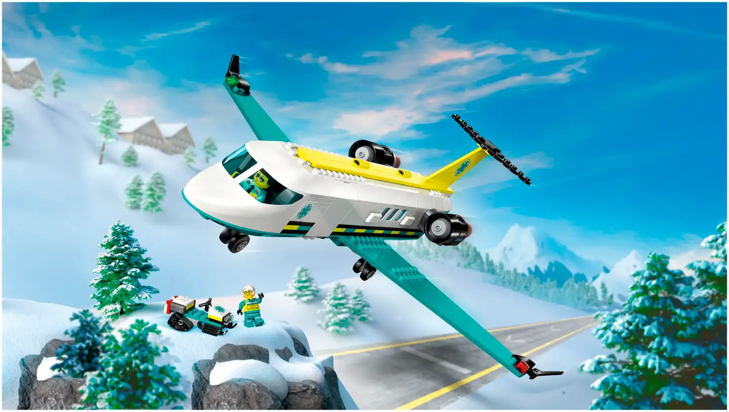LEGO® City Big Vehicles 60465 Pelastuslaitoksen ambulanssilentokone - 7
