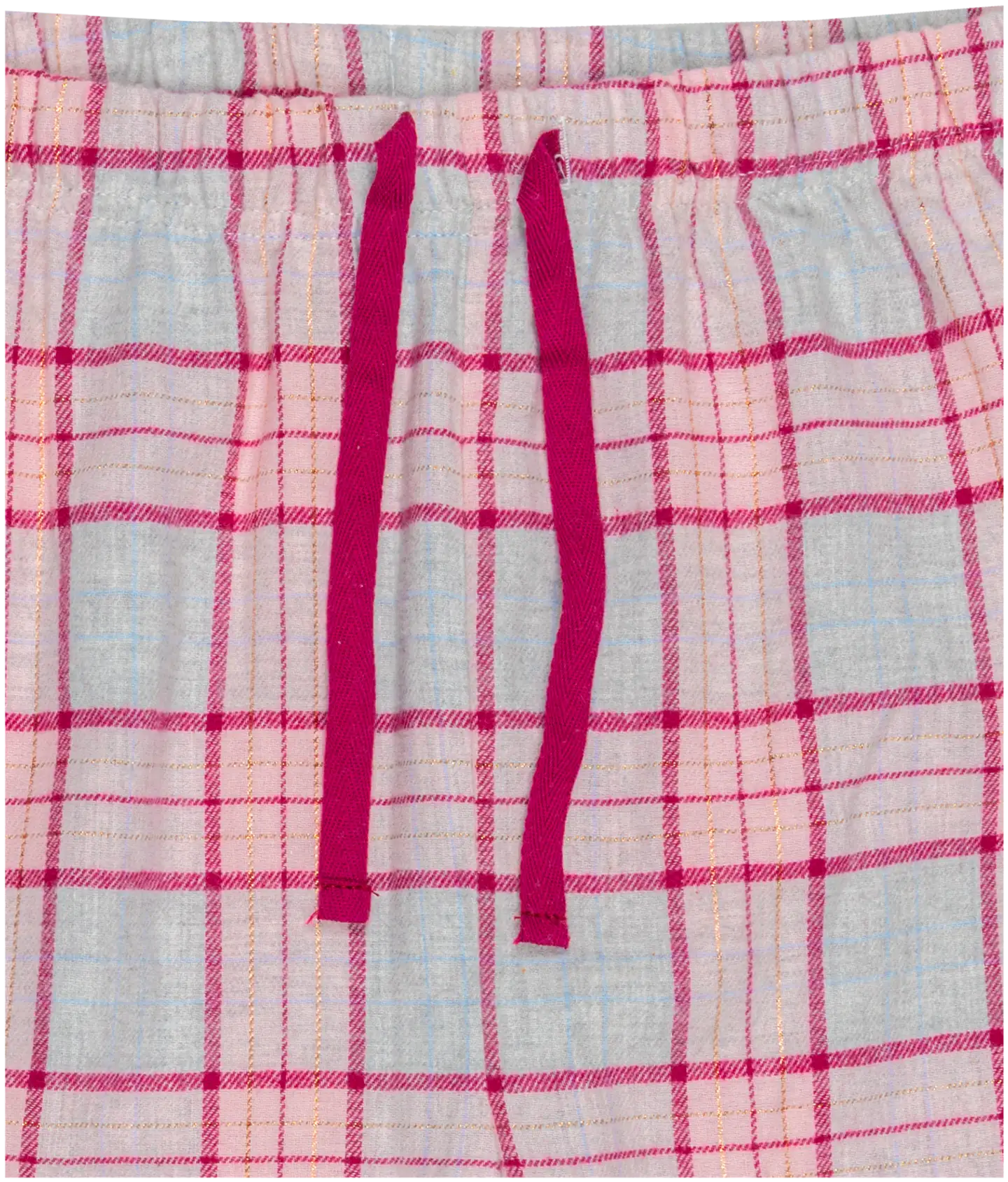 Actuelle naisten flanellipyjama 212A382518 - pink check - 4