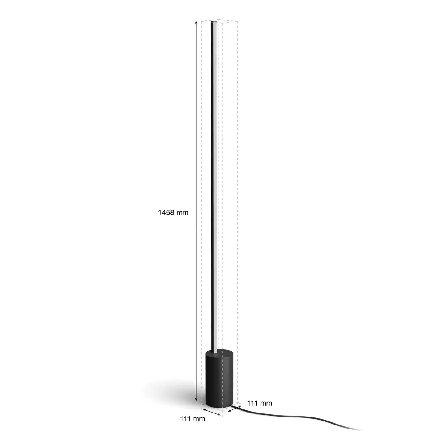 Philips Hue Gradient Signe -lattiavalaisin 29W 2000-6500K 2550LM musta säädettävä monivärinen - 4