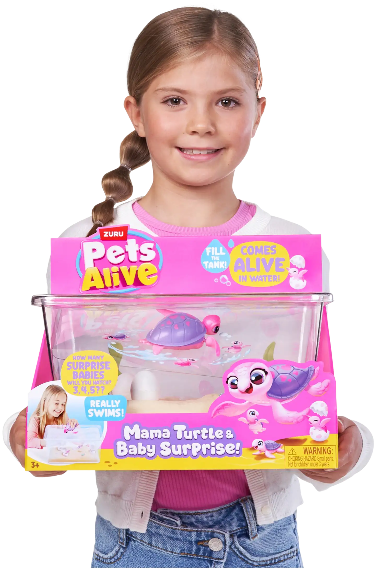 Pets Alive Mama & Baby Turtle leikkisetti - 3