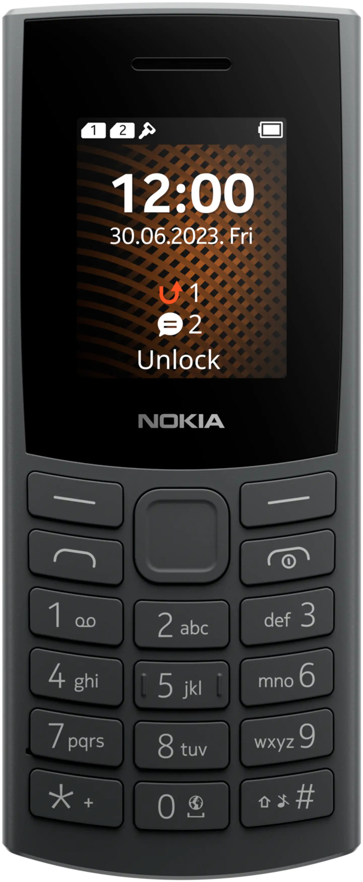 Nokia 105 4G peruspuhelin hiilenharmaa - 1