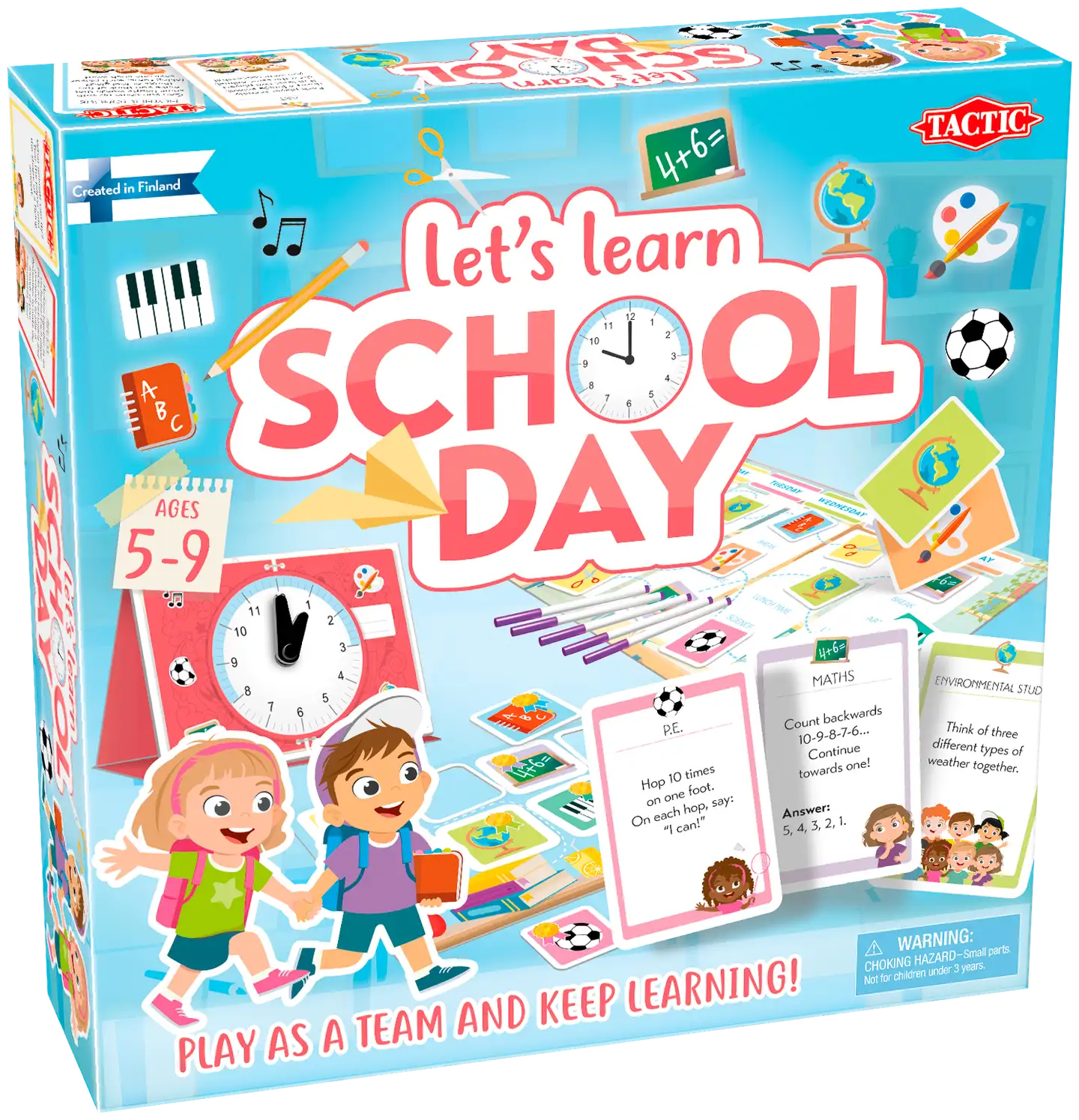 Tactic lautapeli Let's learn School Day EN - 1