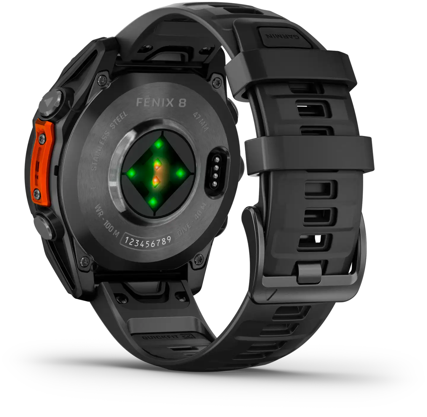 Garmin urheilukello Fenix 8 AMOLED 47 mm tummanharmaa/musta - 8