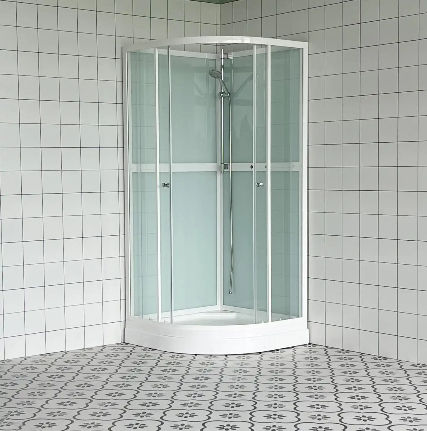 Lektar Indoor Suihkukaappi Luoto pyöreä 90x90cm - 5