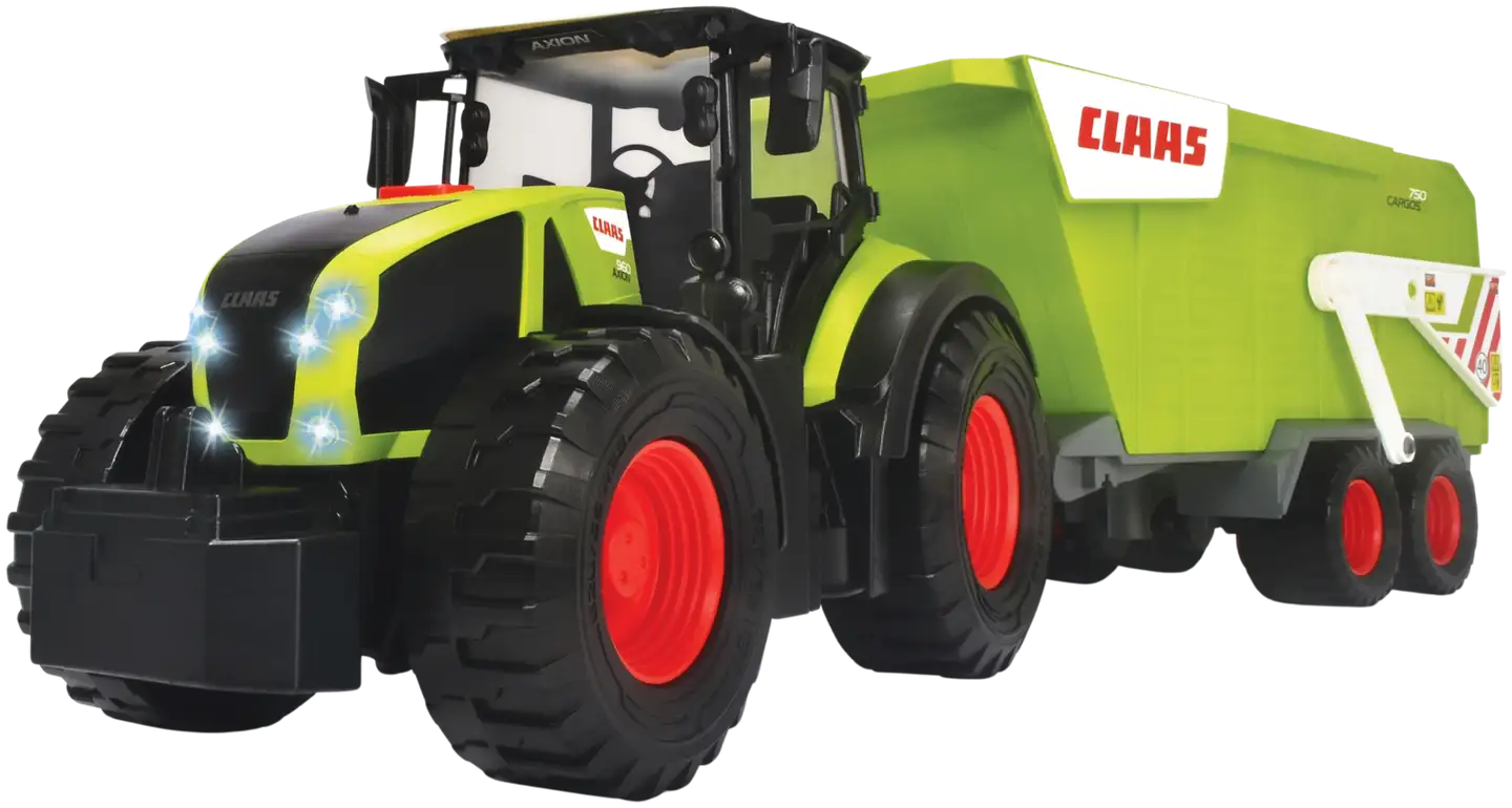 Dickie Toys CLAAS Ares traktori ja kippiperäkärry valoin ja äänin - 3